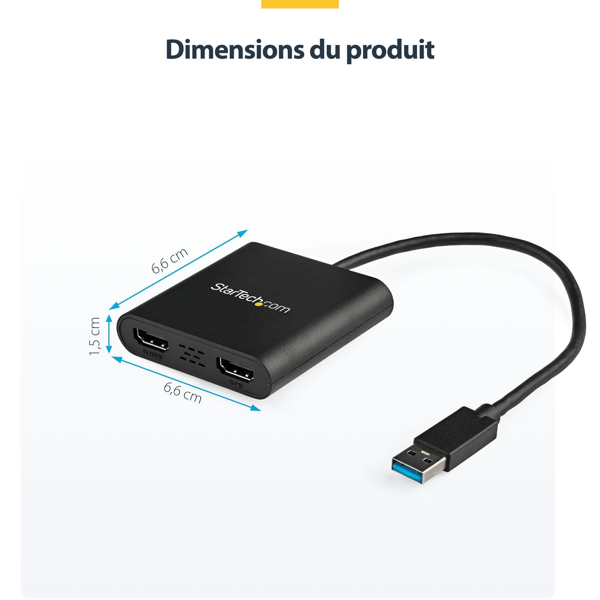 USB to Dual HDMI Adapter - 4K