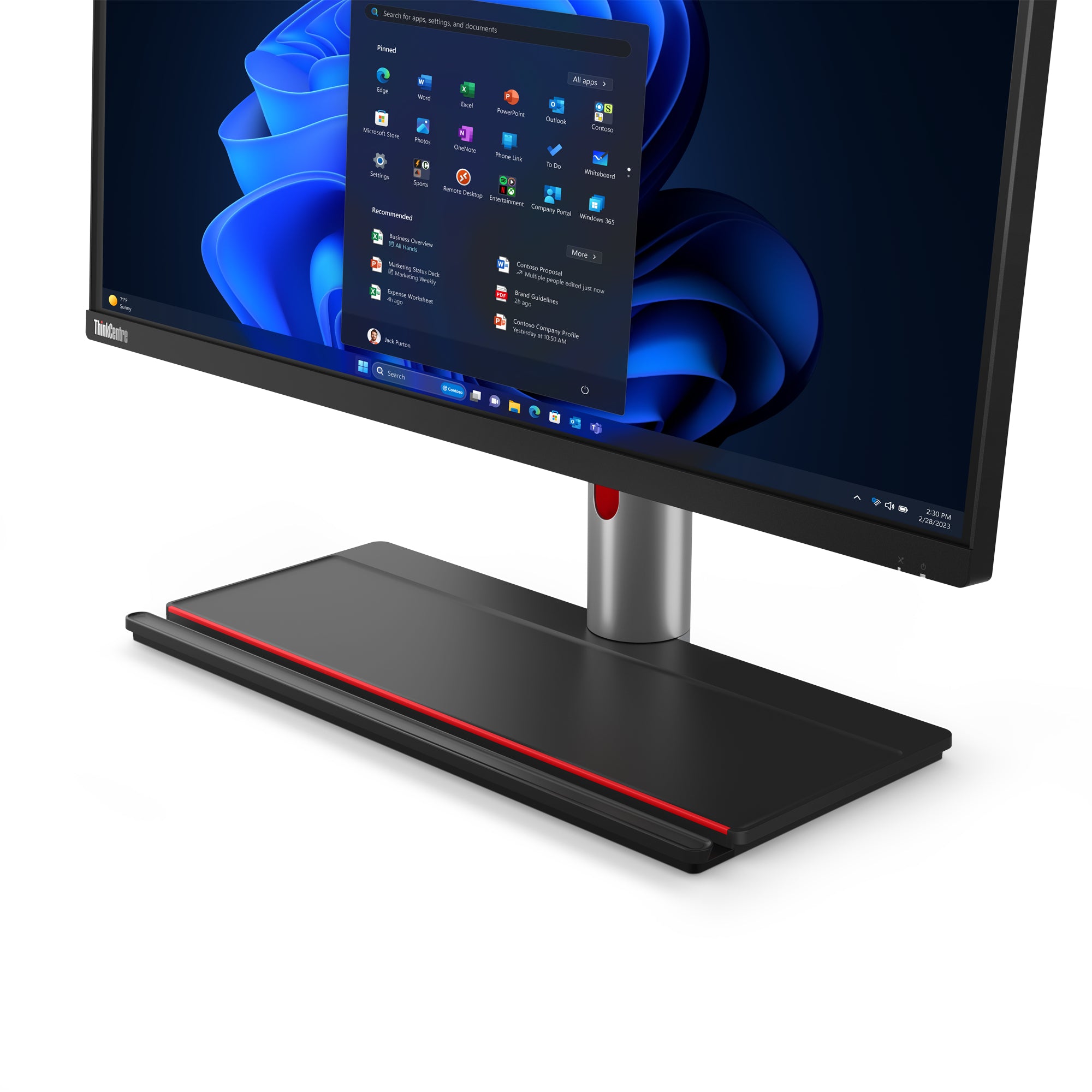 "Lenovo ThinkCentre M90a Pro Gen 4 Intel® Core™ i7 i7-13700 68,6 cm (27"") 2560 x 1440 pixels PC All-in-One 16 Go DDR5-SDRAM 512 Go SSD NVIDIA GeForce RTX 4050 Wi"