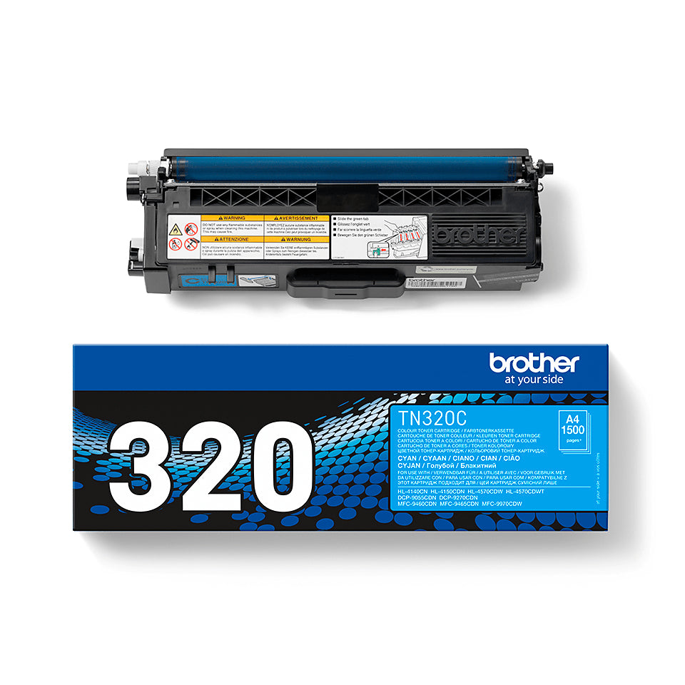 BROTHER TN-320 cartouche de toner cyan capacité standard 1.500 pages pack de 1
