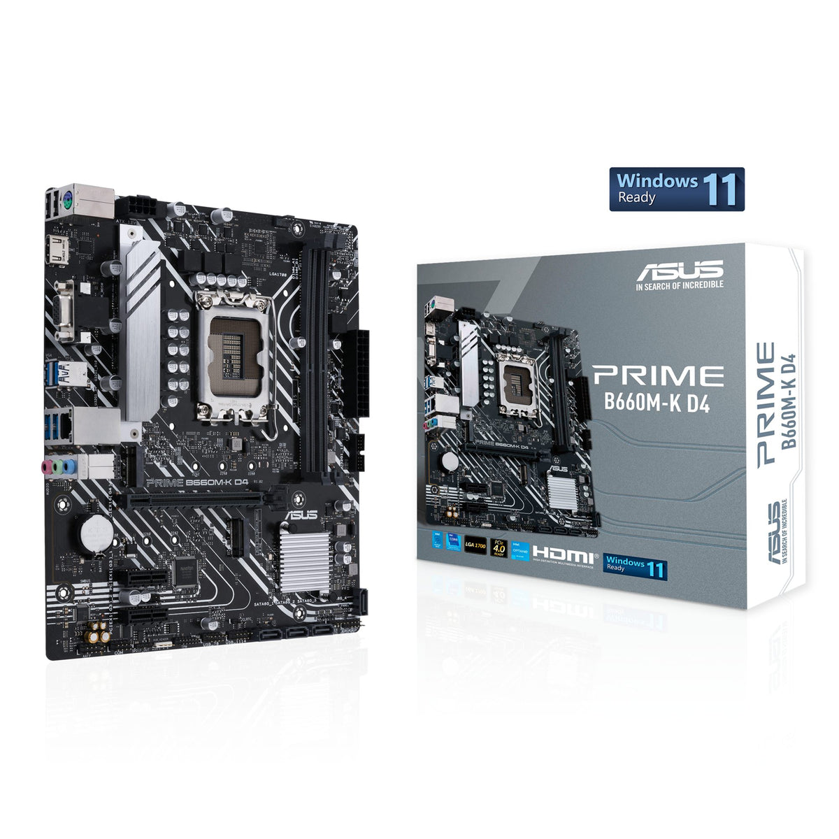 ASUS PRIME B660M-K D4 LGA1700 2xDIMM DDR4 mATX 4xSATA 2xM.2 1xHDMI 1xDP MB