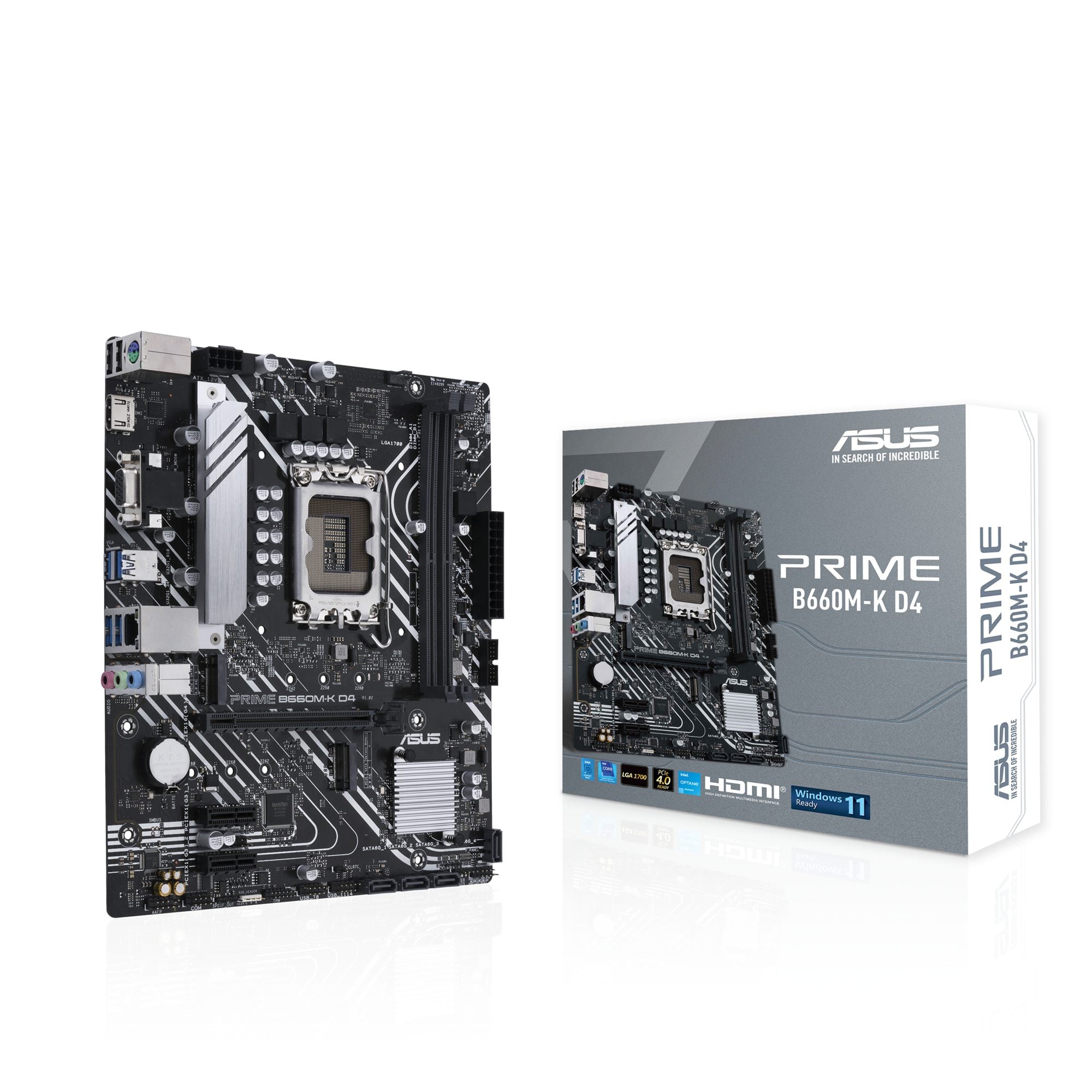 ASUS PRIME B660M-K D4 LGA1700 2xDIMM DDR4 mATX 4xSATA 2xM.2 1xHDMI 1xDP MB