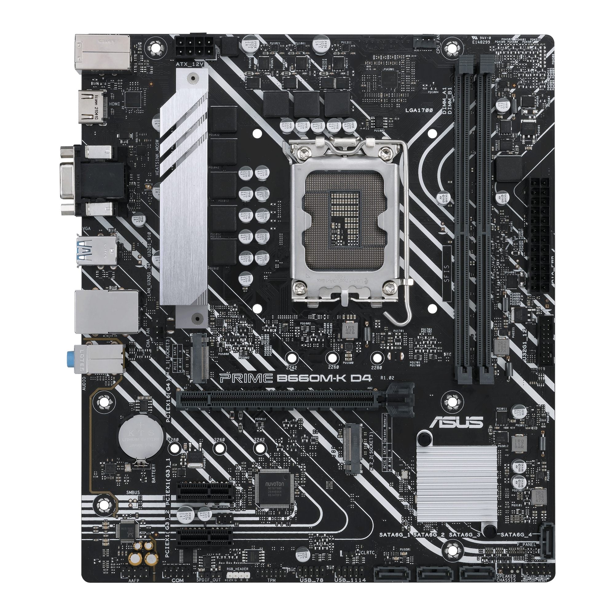 ASUS PRIME B660M-K D4 LGA1700 2xDIMM DDR4 mATX 4xSATA 2xM.2 1xHDMI 1xDP MB