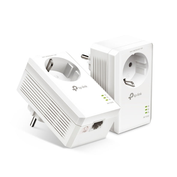 TP-LINK AV1000 Passthrough Powerline KIT Broadcom 1 Gigabit Port