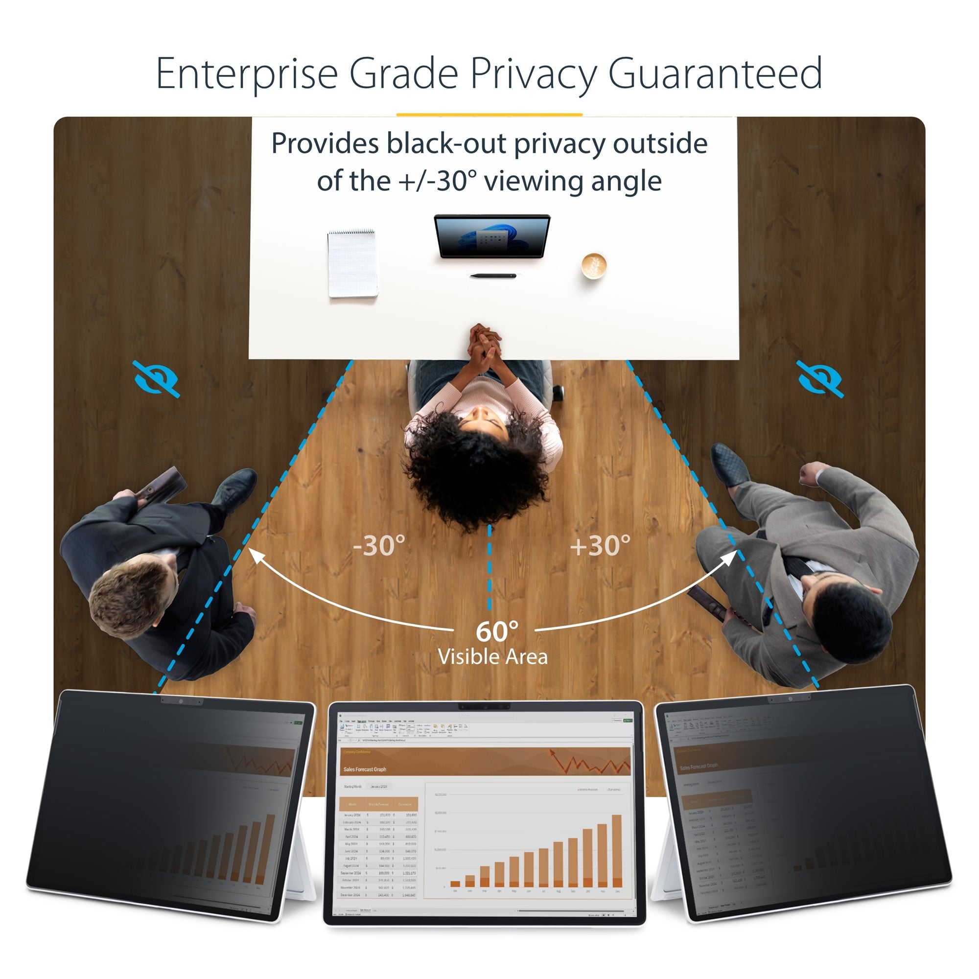 4-Way Privacy Screen 13" Surface Pro