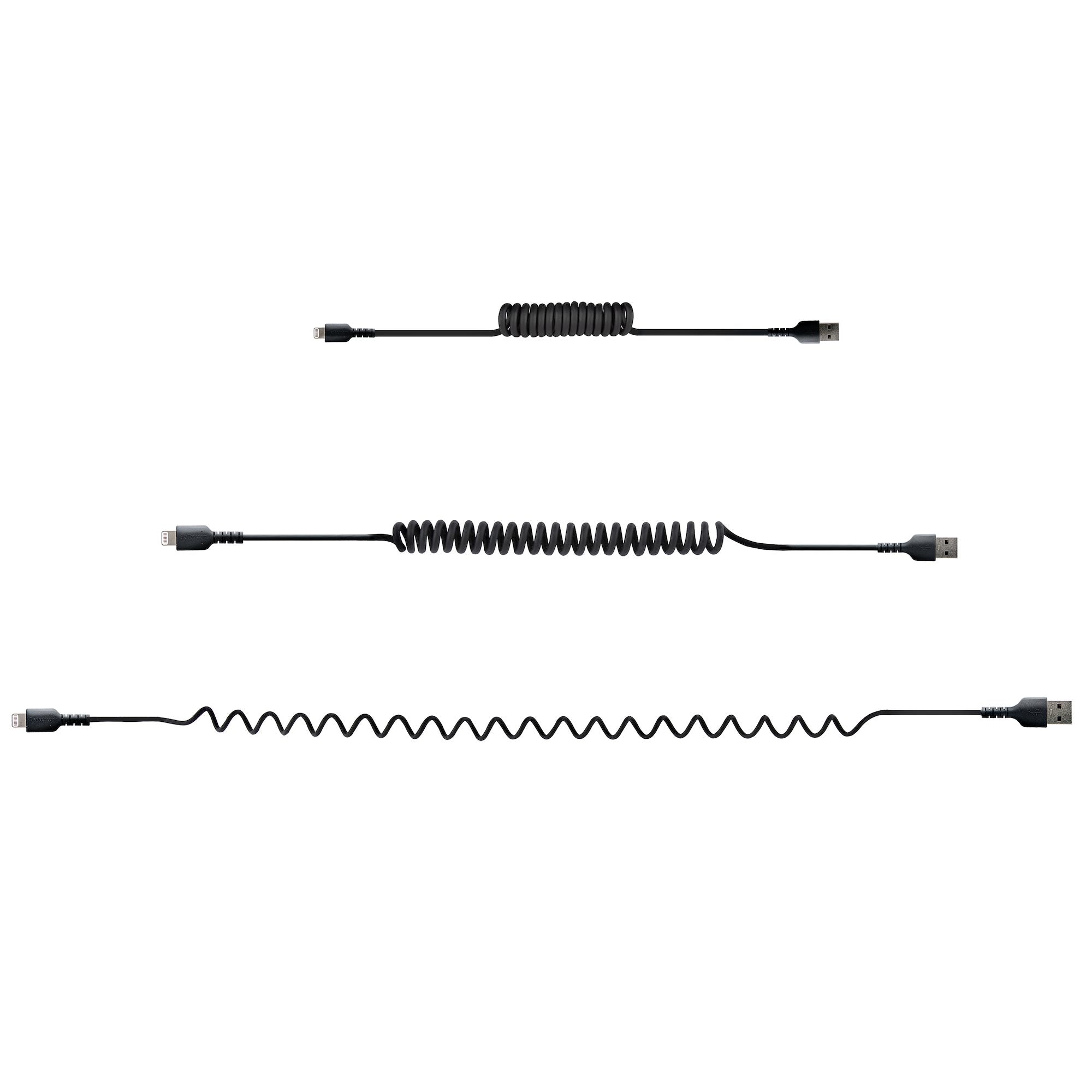 50cm/20in USB to Lightning Cable Coiled