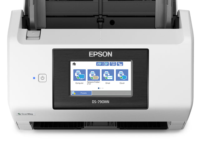 EPSON WorkForce DS-790WN Document scanner Duplex A4 600x600dpi 45ppm mono/45ppm colour ADF 100sheets 7000scans/d USB 3.0 Wi-Fi