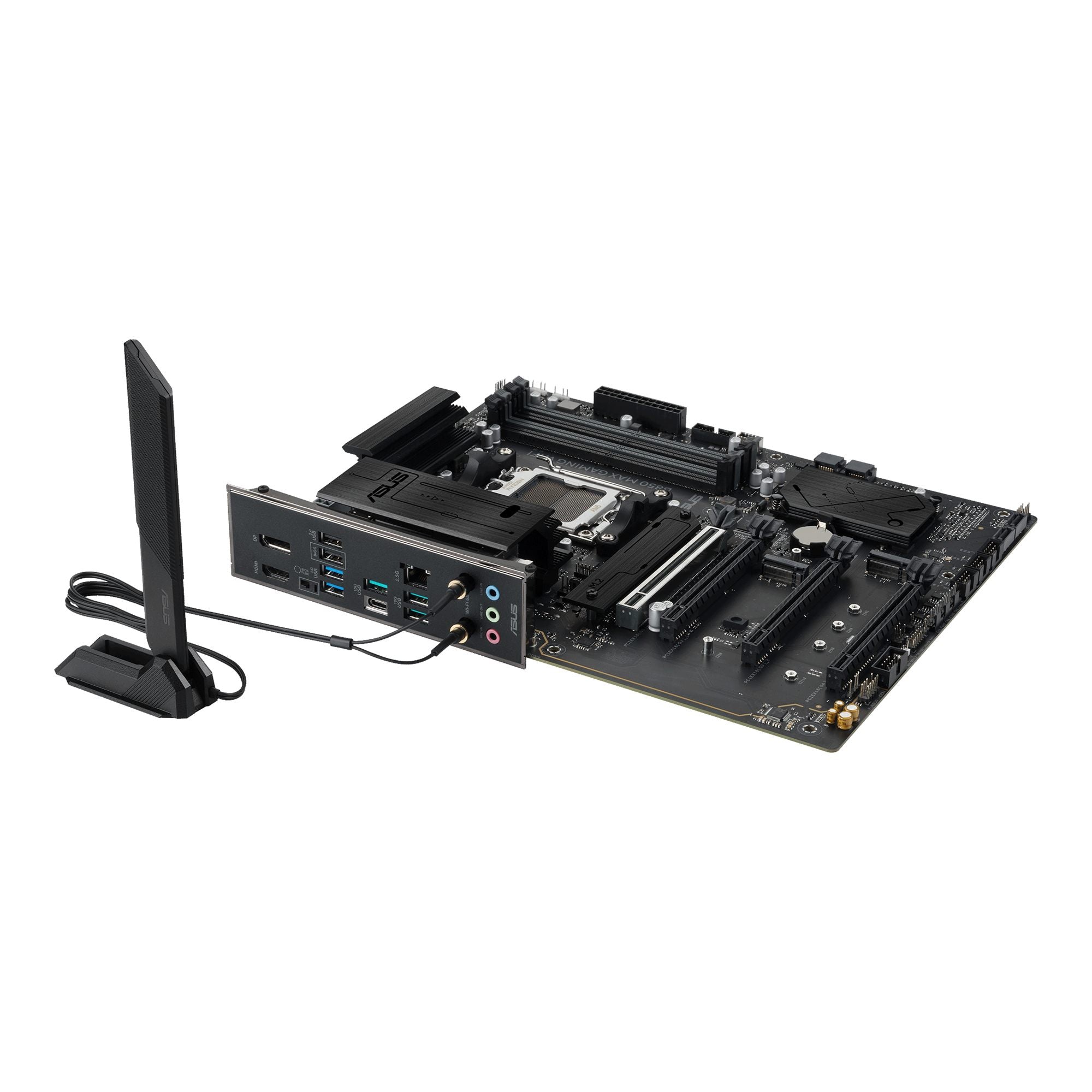 ASUS B850 MAX GAMING WIFI ATX motherboard 4xDDR5 1xPCIe 5.0 3xM.2 1xHDMI 1xDisplayPort 4xSATA