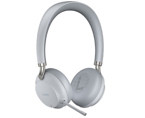 Yealink BH72 Casque Avec fil &sans fil Arceau Appels/Musique USB Type-A Bluetooth Socle de chargement Gris clair