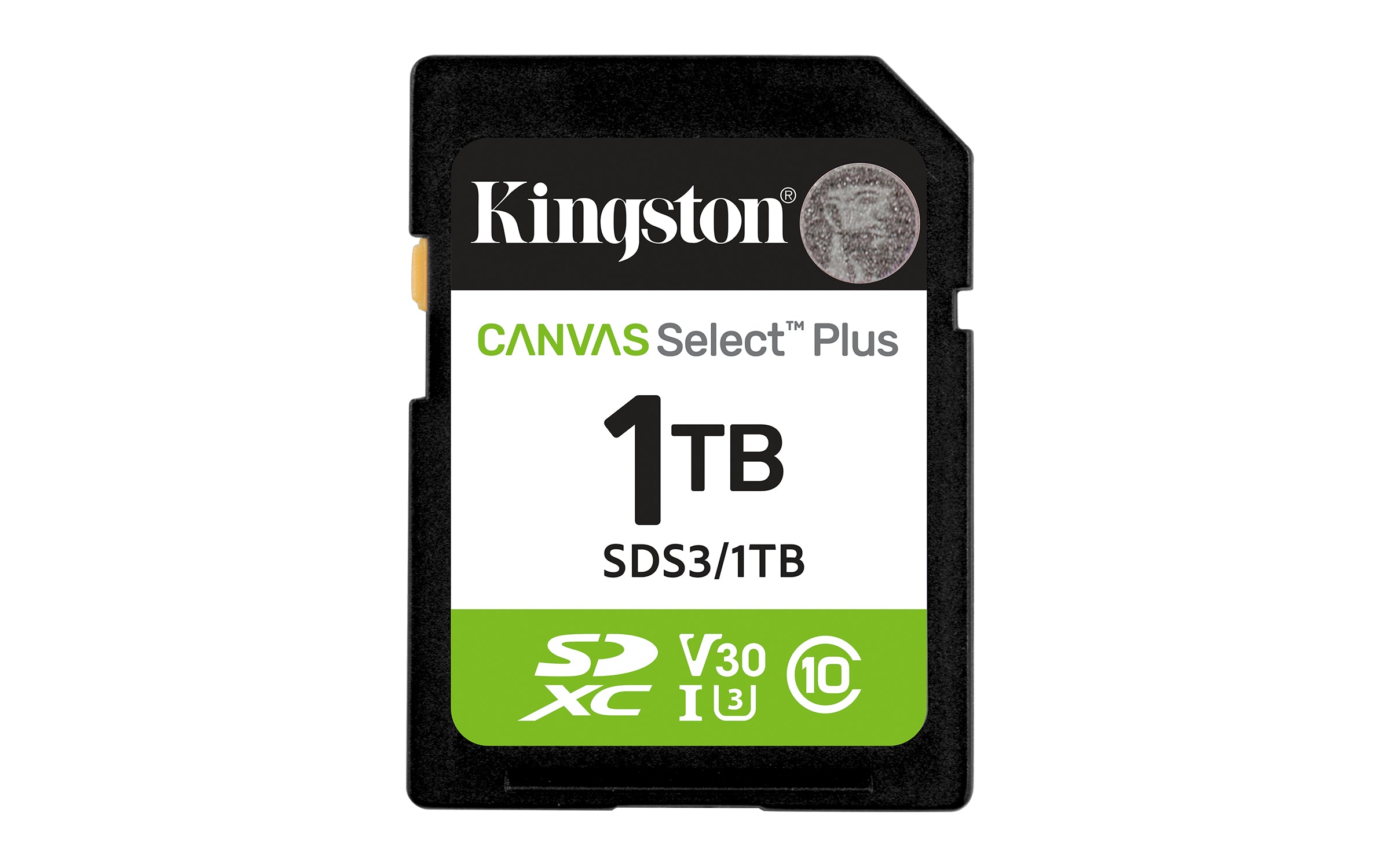 KINGSTON Canvas Select Plus Carte mémoire SDXC 1To Gen3 150MB/s C10 UHS-I U3 V30
