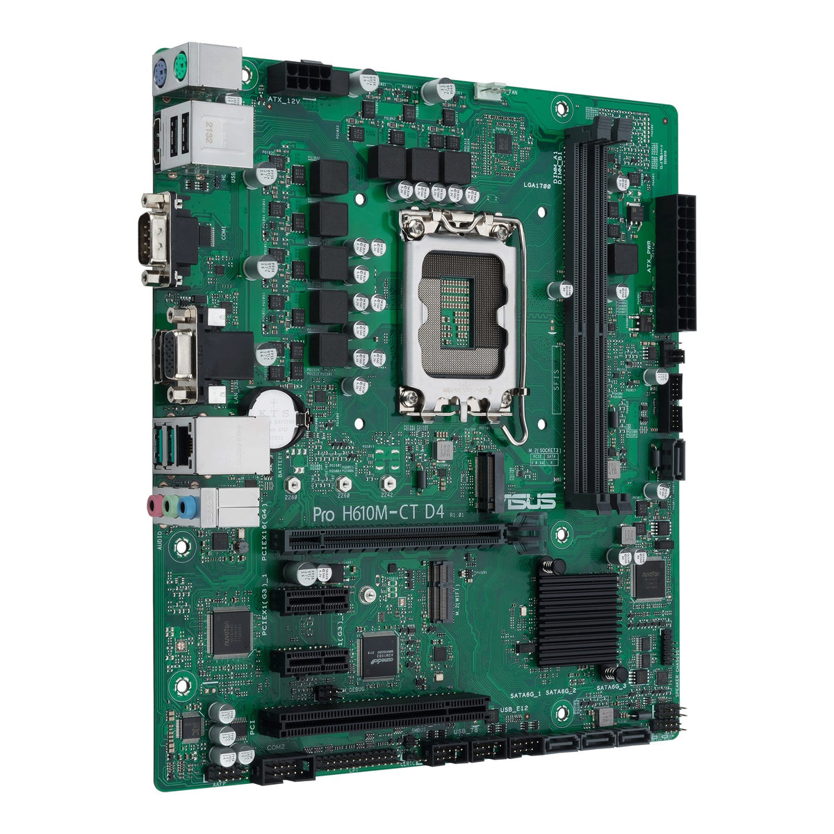 ASUS PRO H610M-CT D4-CSM LGA1700 2DDR4 microATX 4x SATA MB 1xHDMI 1xDP 1xD-Sub 1xM.2