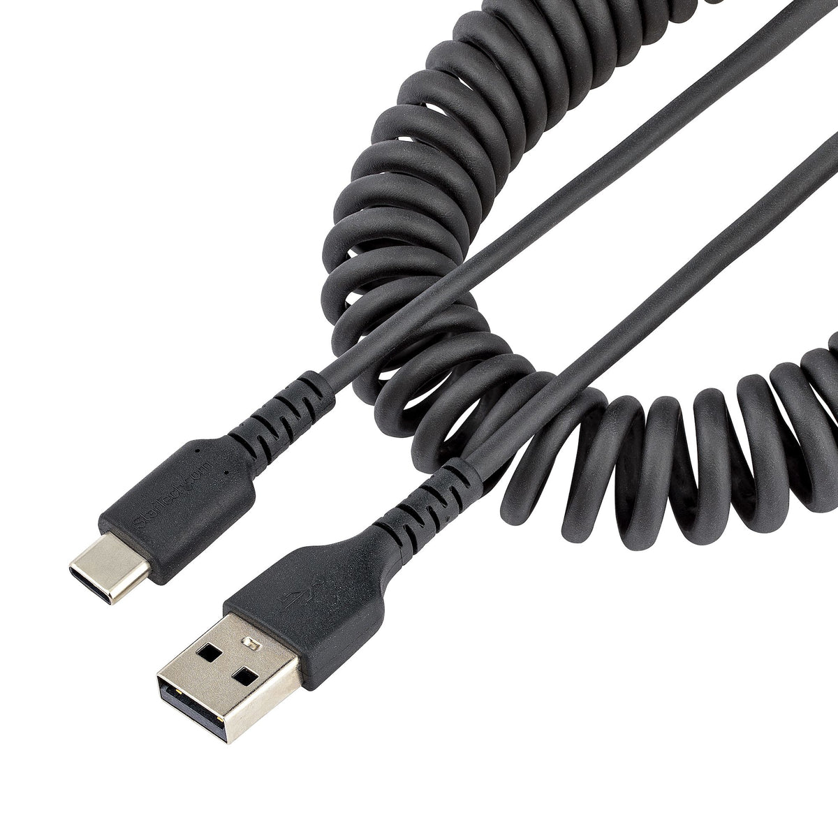 20in USB A to C Charging Cable Coiled