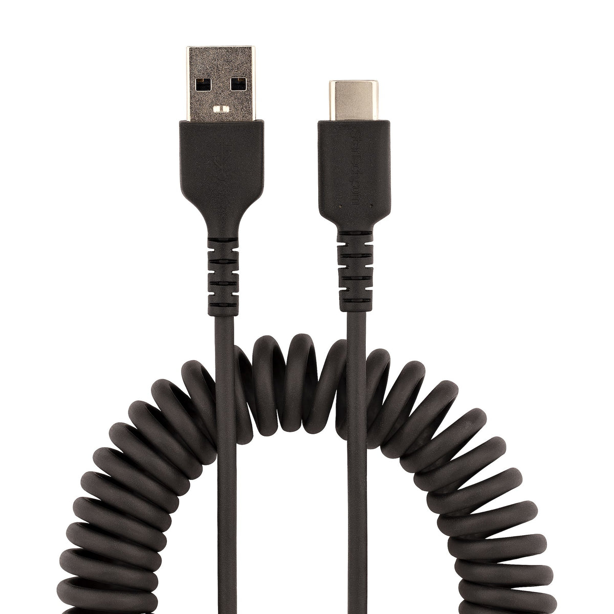 3ft USB A to C Charging Cable Coiled M/M