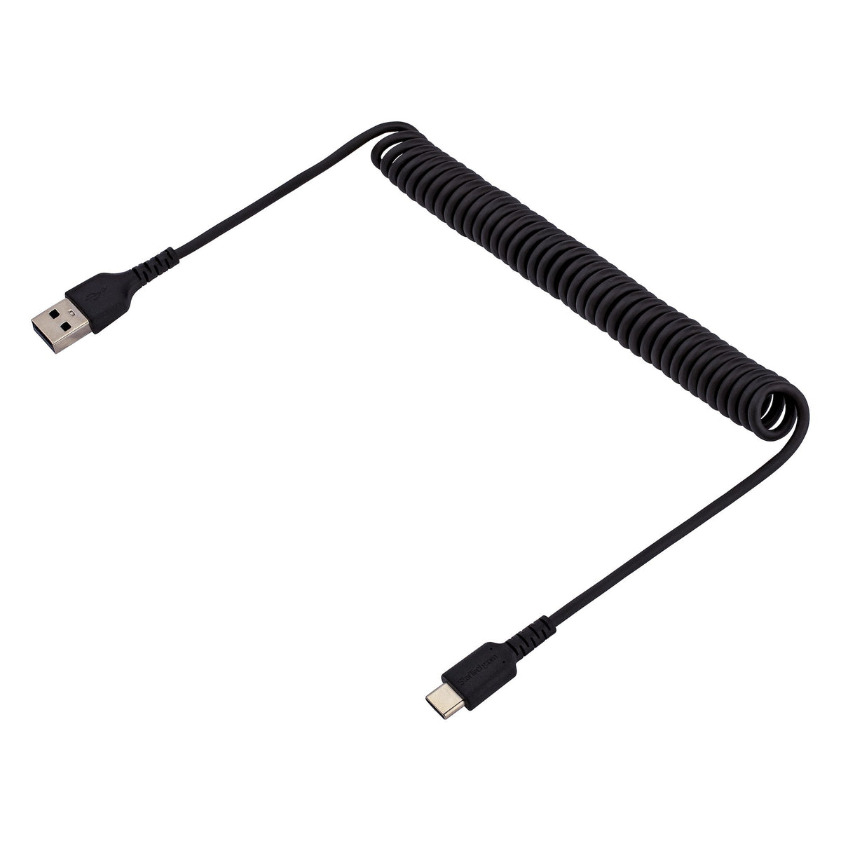 3ft USB A to C Charging Cable Coiled M/M