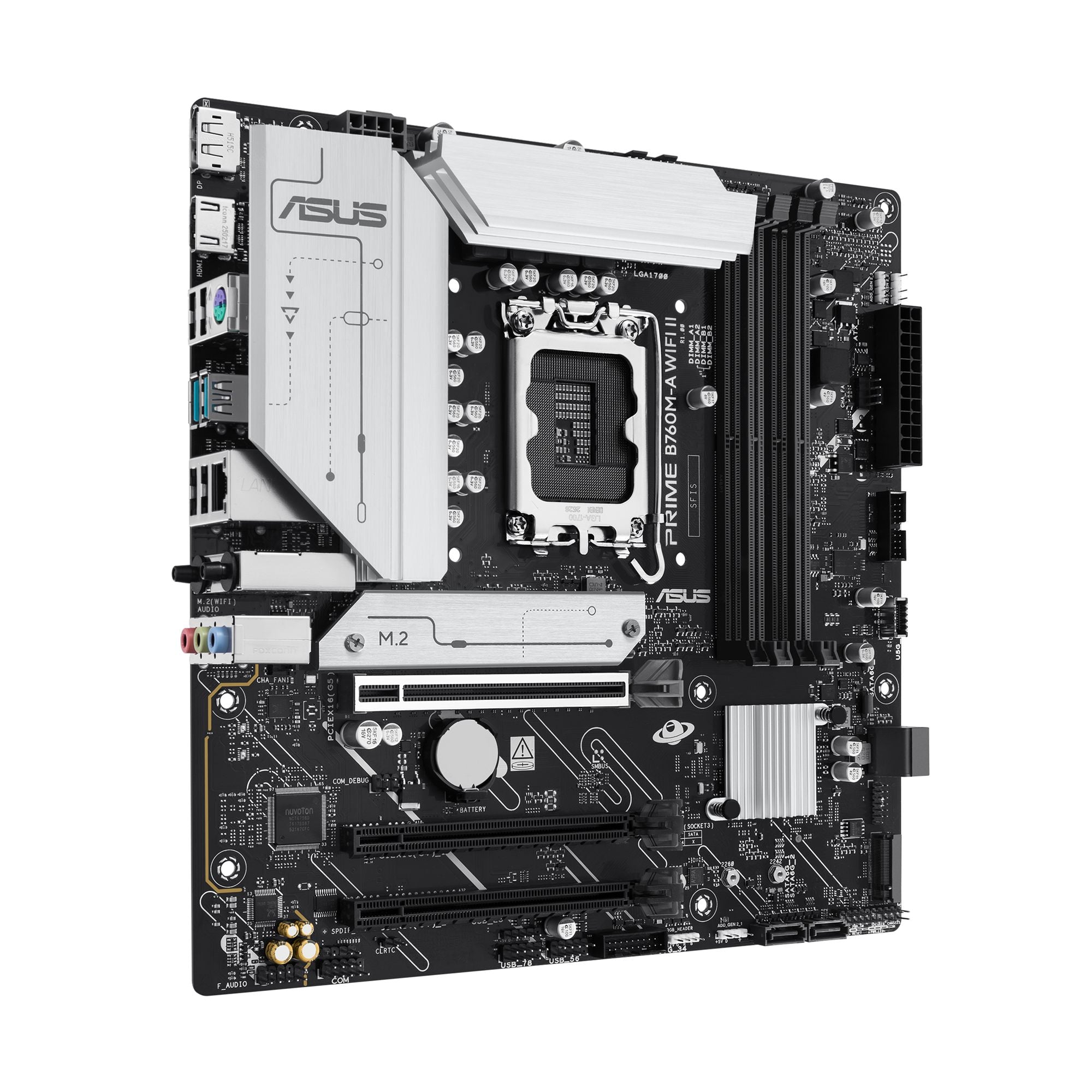 ASUS PRIME B760M-A WIFI II LGA 1700 mATX motherboard DDR5 1xHDMI 1xDP 2xM.2 4xSATA