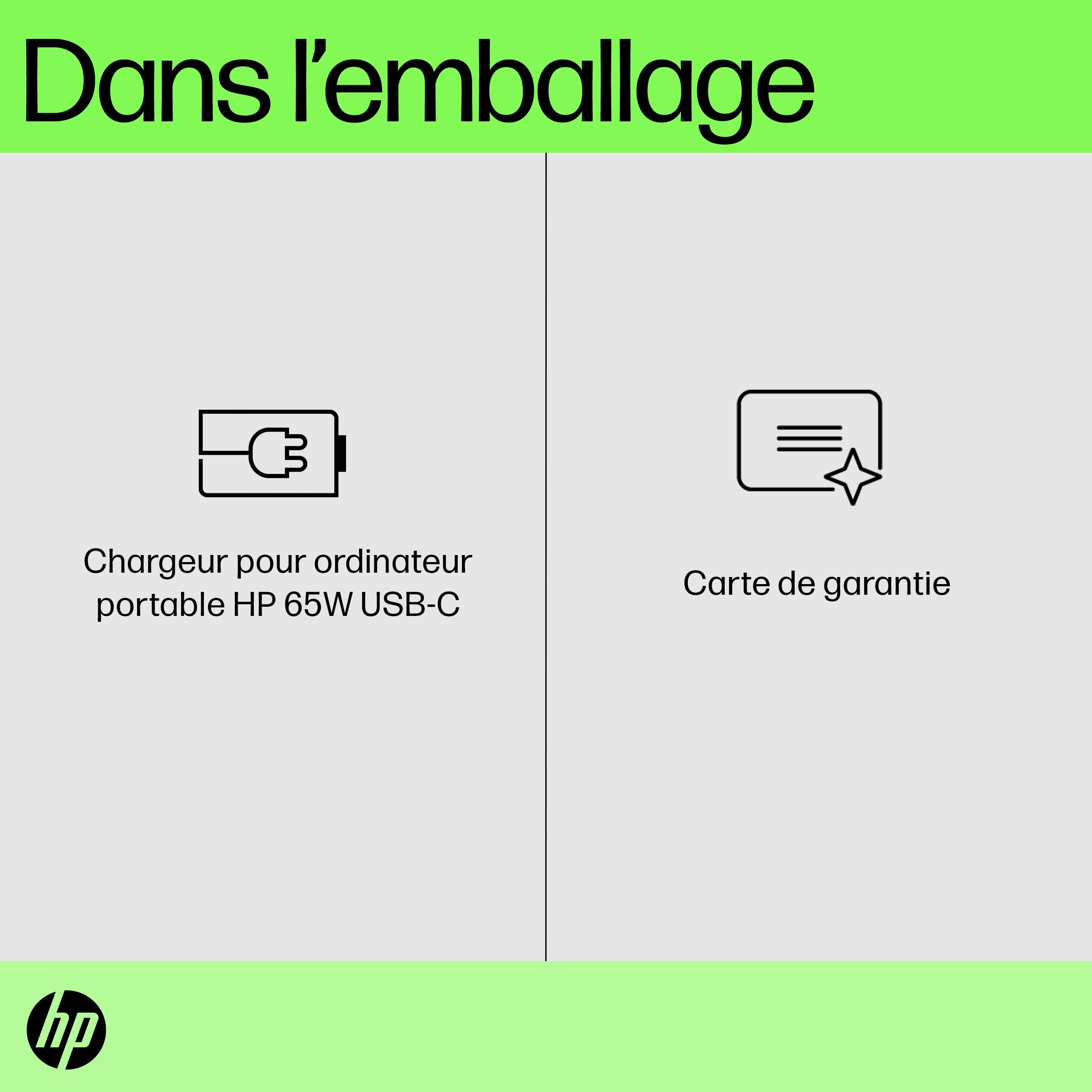 HP USB-C 65W Laptop Charger EURO