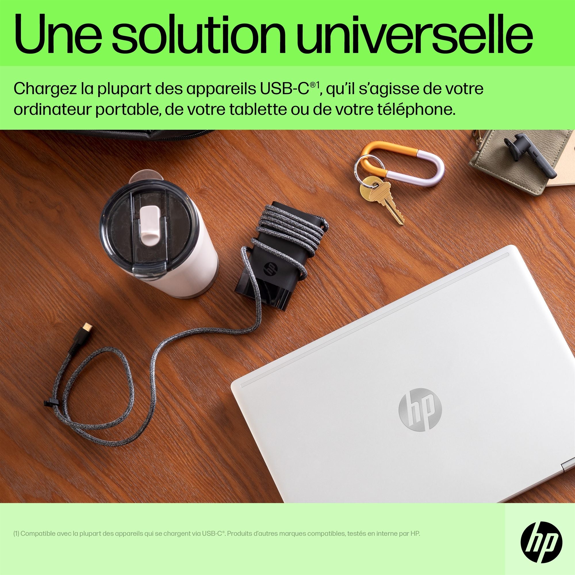 HP USB-C 65W Laptop Charger EURO