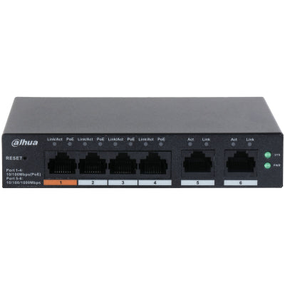 Dahua CS4006-4ET-60 Commutateur de bureau géré dans le cloud a 6 ports avec 4 ports PoE