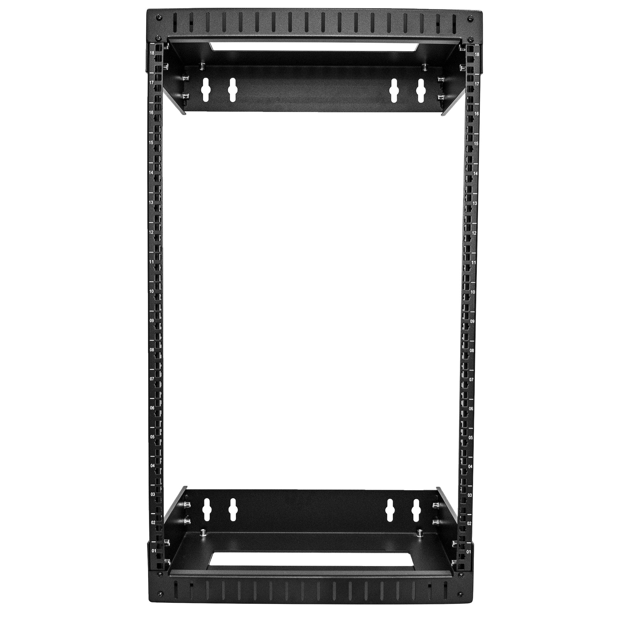 18U Wall Mount Network Rack Adj 12-20in