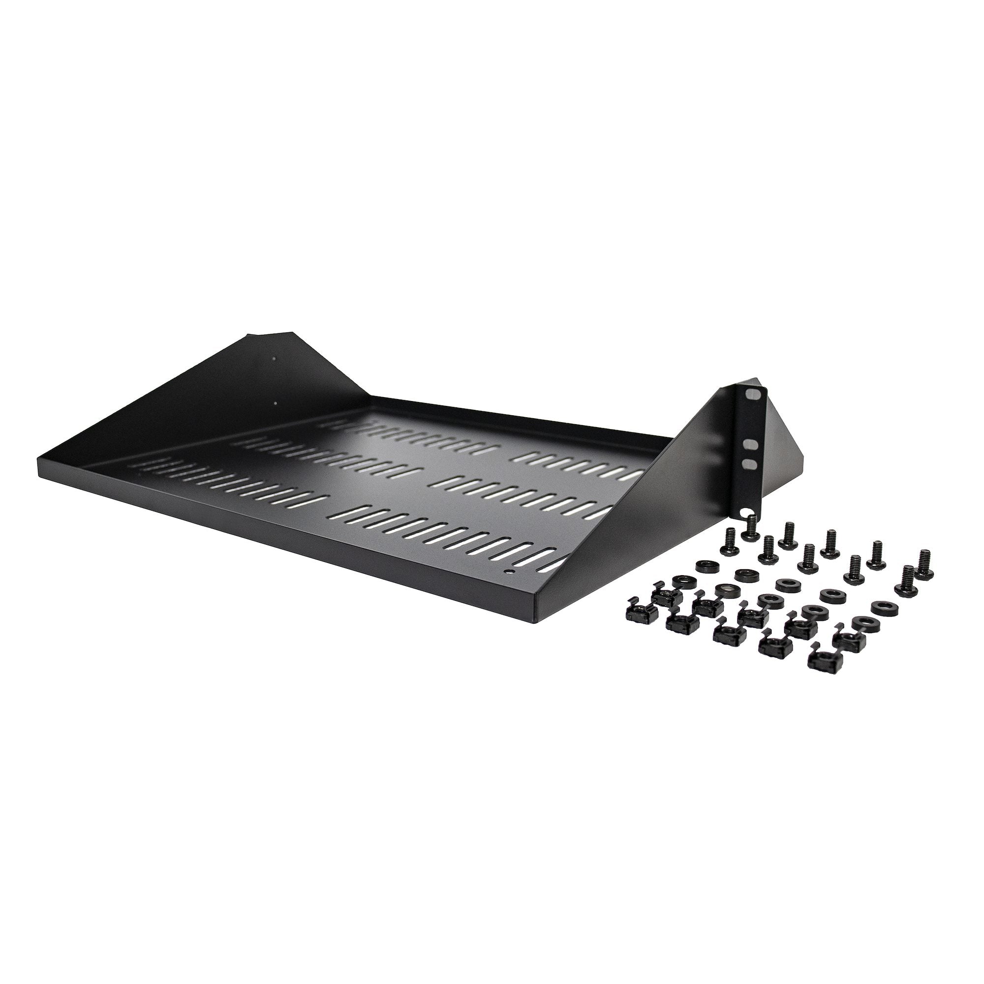 2U Vented Server Rack Cabinet Shelf 14in