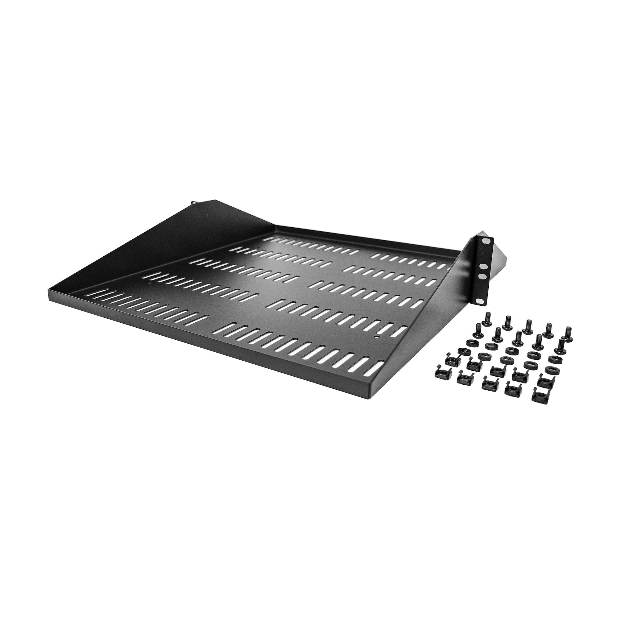 2U Vented Server Rack Cabinet Shelf 20in