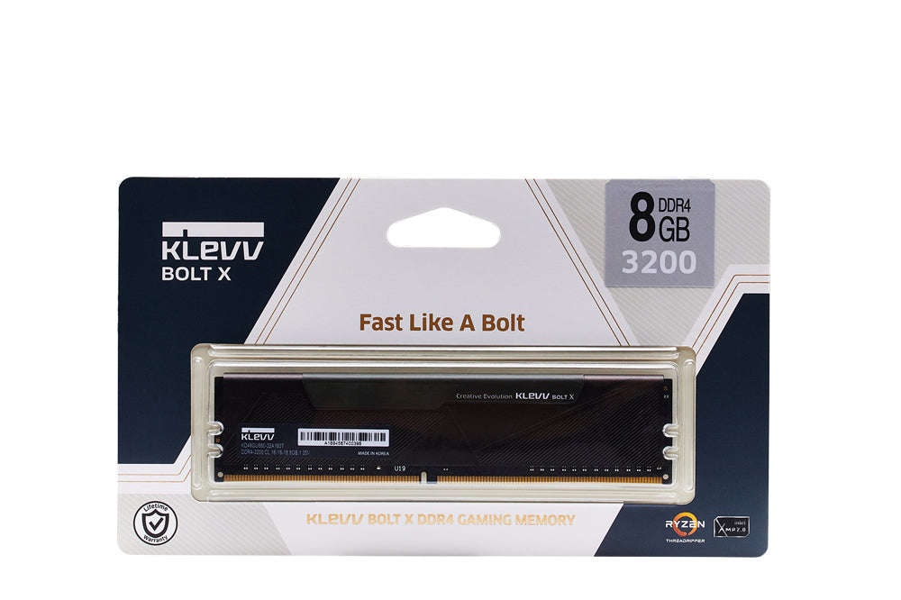 8GB BOLT GAMING DIMM DDR4 3200MHZ KLEVV