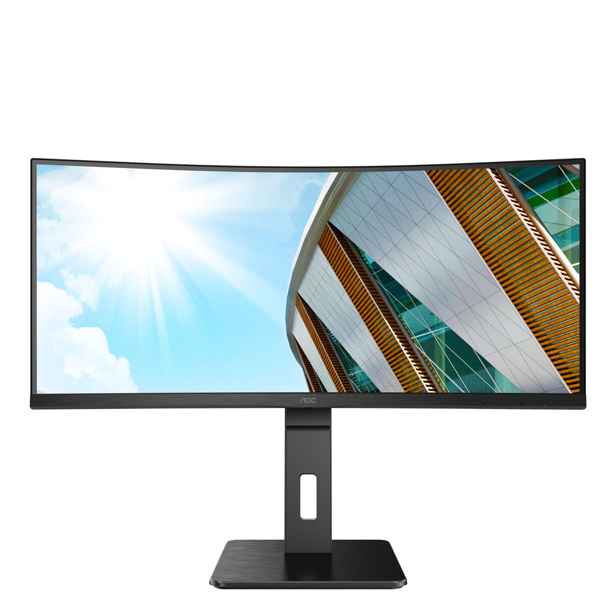 AOC CU34P2A 34p VA Curved 3440x1440 H/A 150MM 100hz FreeSync Premium ULTRAWIDE USB HUB SPEAKERS DPx1 HDMIx2 VESA 100x100 PRO LINE