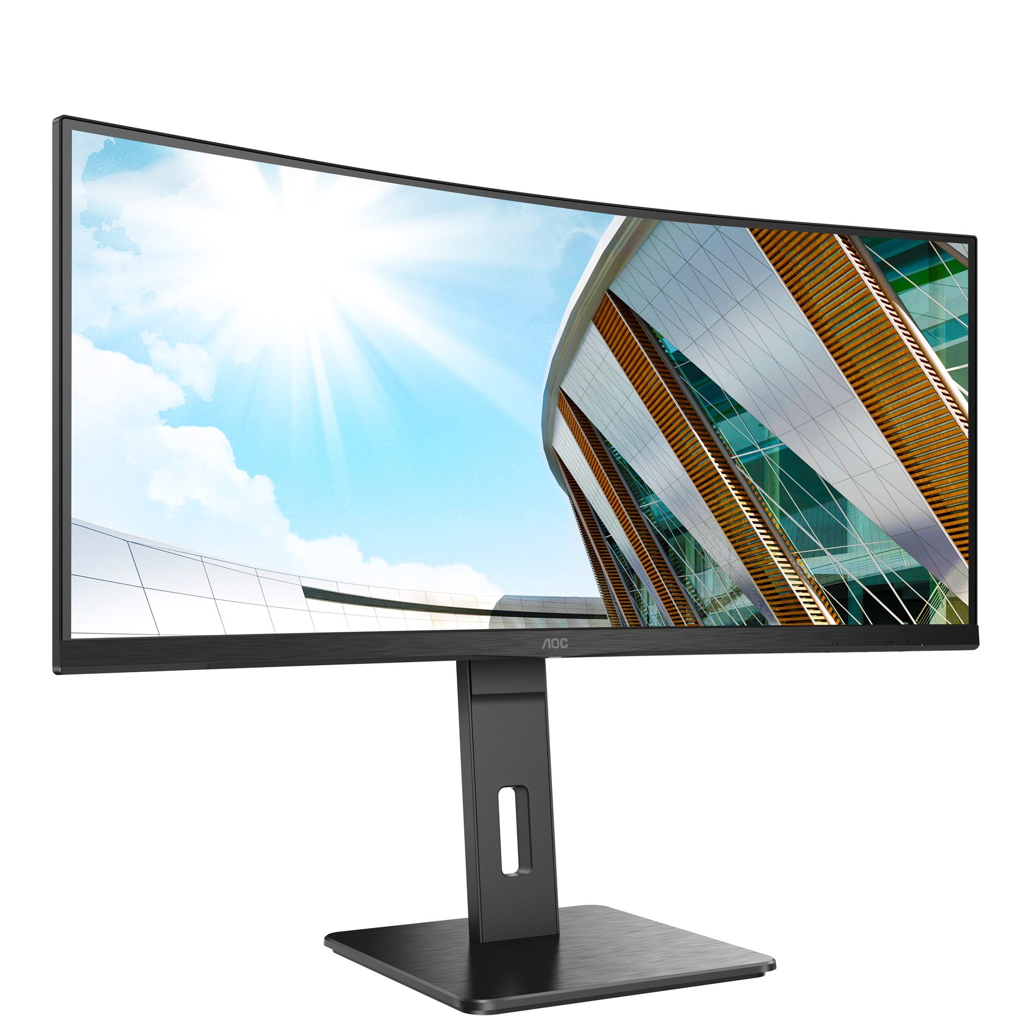 AOC CU34P2A 34p VA Curved 3440x1440 H/A 150MM 100hz FreeSync Premium ULTRAWIDE USB HUB SPEAKERS DPx1 HDMIx2 VESA 100x100 PRO LINE