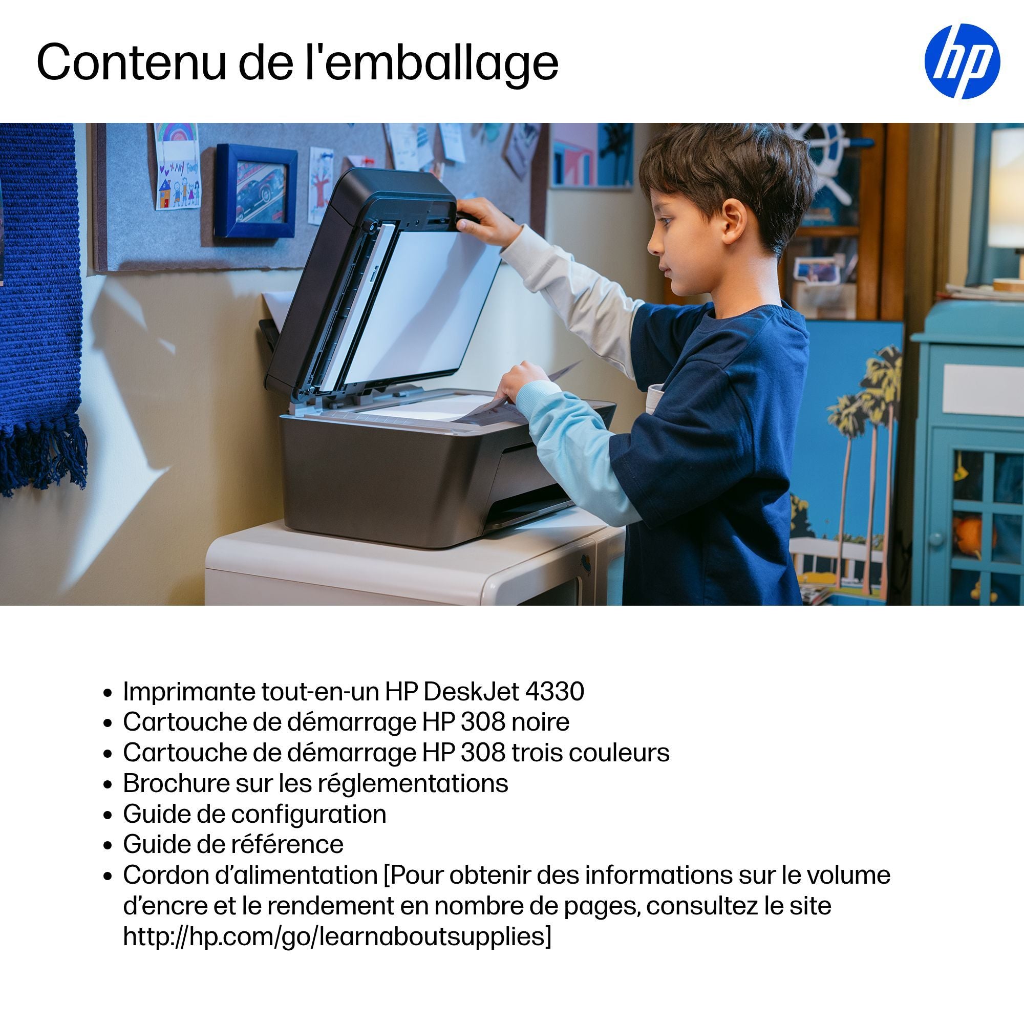 HP DeskJet 4330 All-In-One MFP thermal inkjet Black 8.5â€¯ppm Color 5.5â€¯ppm USB Wi-Fi Bluetooth