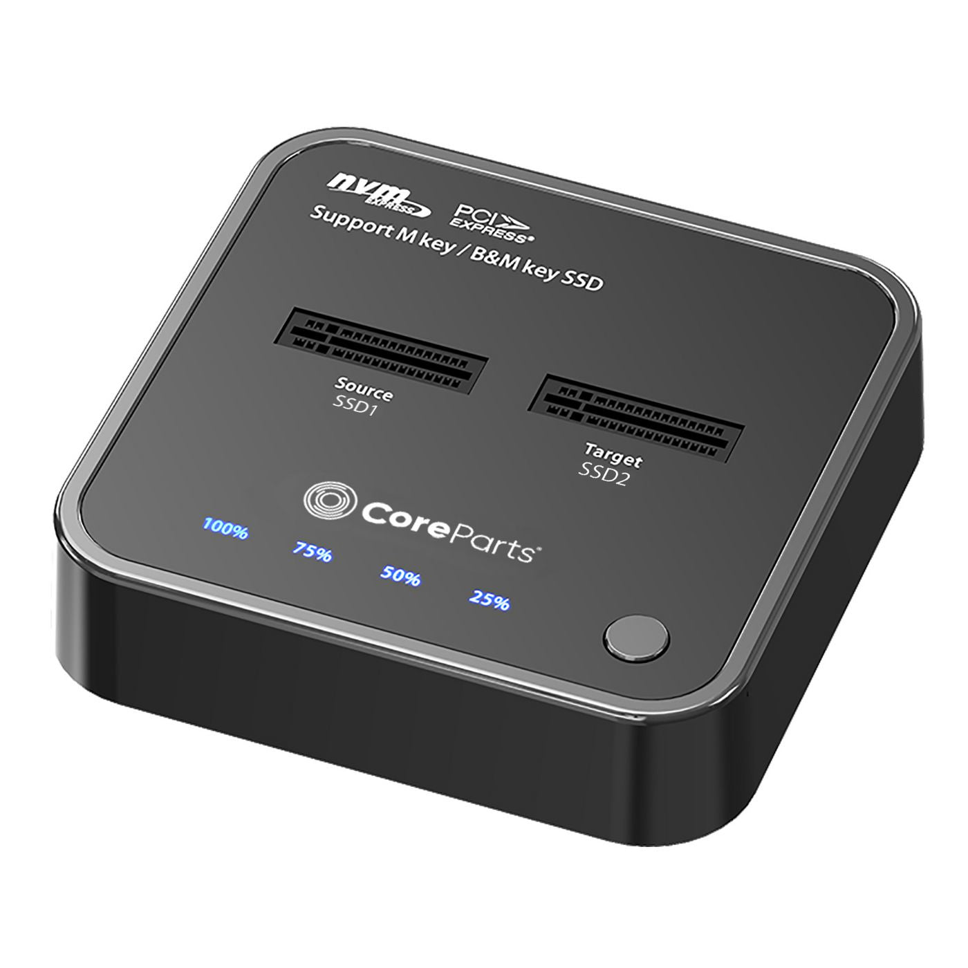CoreParts MS-CLONER-NVME station d'accueil pour disques de stockage USB 3.2 Gen 2 (3.1 Gen 2) Type-C Noir