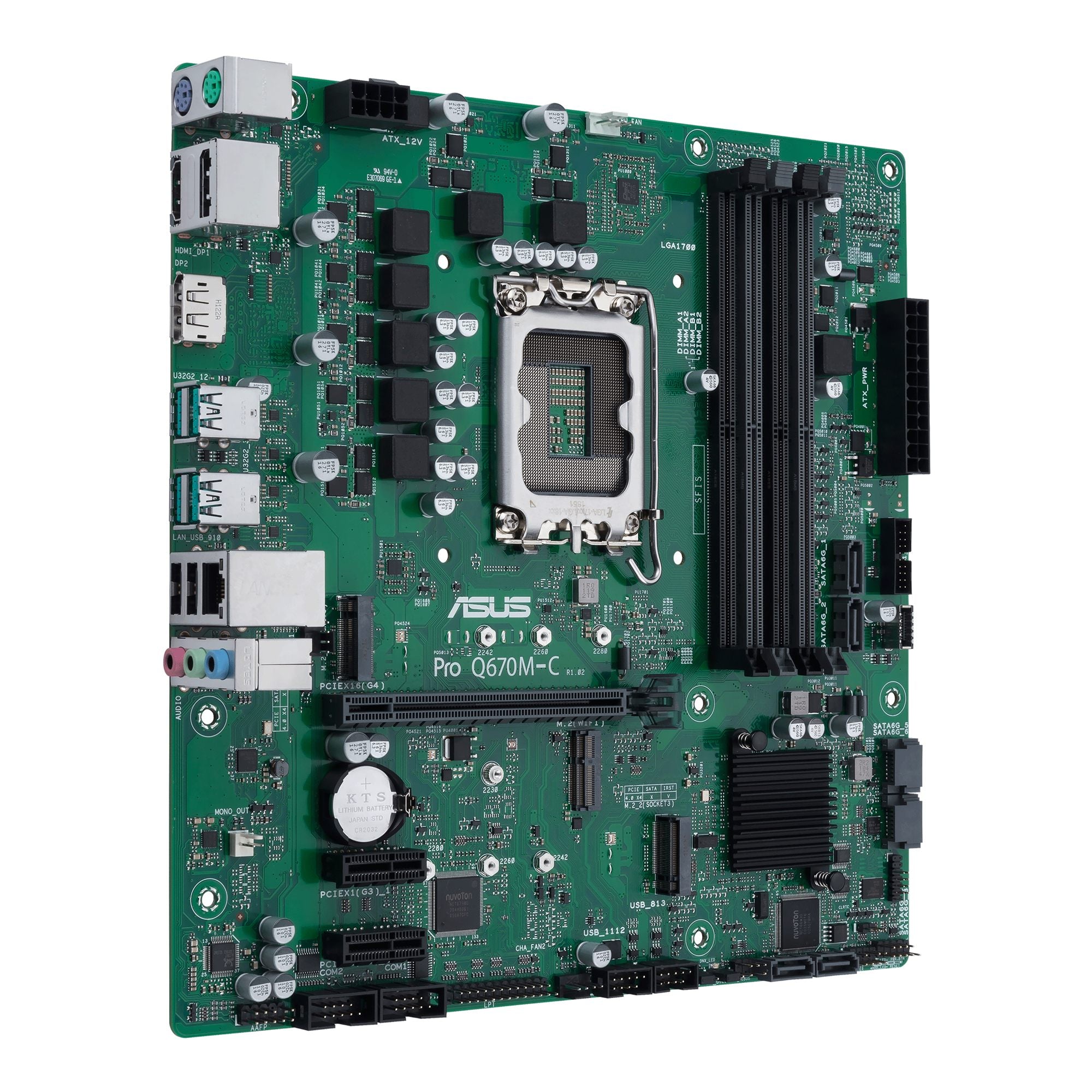 ASUS PRO Q670M-C-CSM LGA1700 4xDDR5 microATX 6xSATA MB 2xM.2 1xHDMI 2xDP