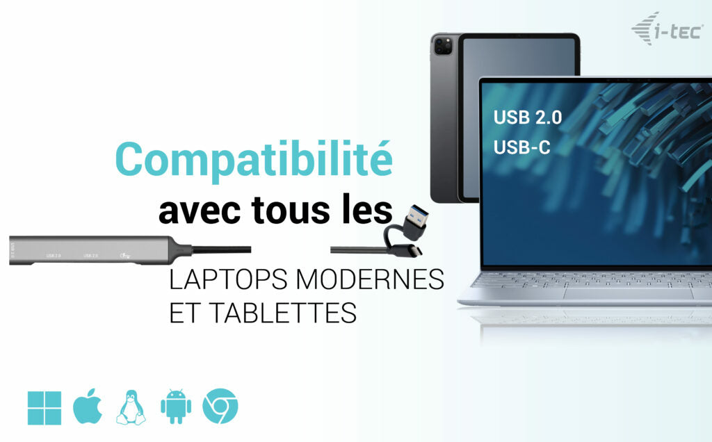 I-TEC USB-A/USB-C Metal HUB USB-C 3.1 + 3xUSB 2.0