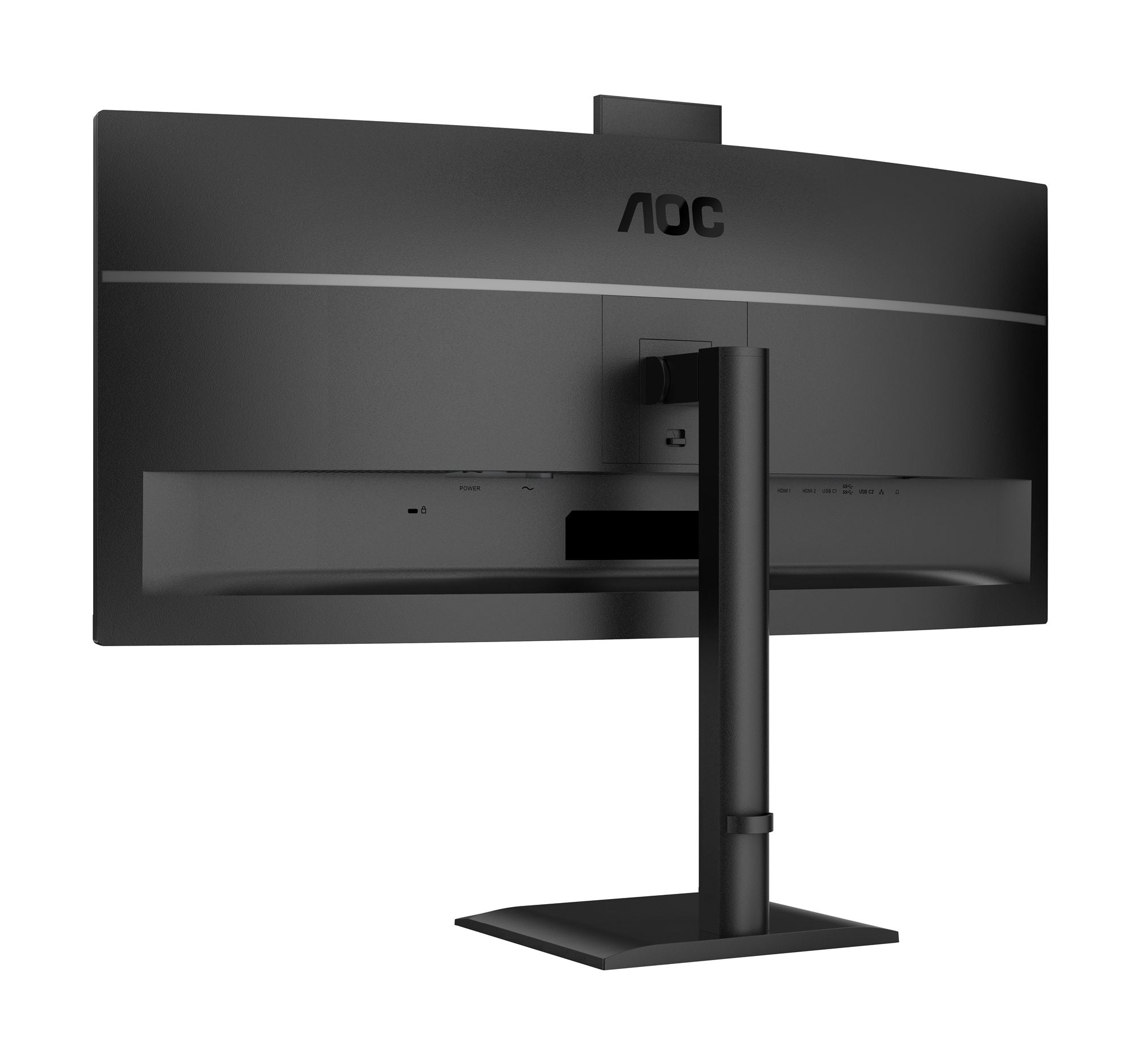 AOC CU34E4CW 34p 3440x1440 120HZ VA CURVED H/A 180 MM USB-C DOCKING TUV EyeComfort Hardware USB HUB DP HDMI