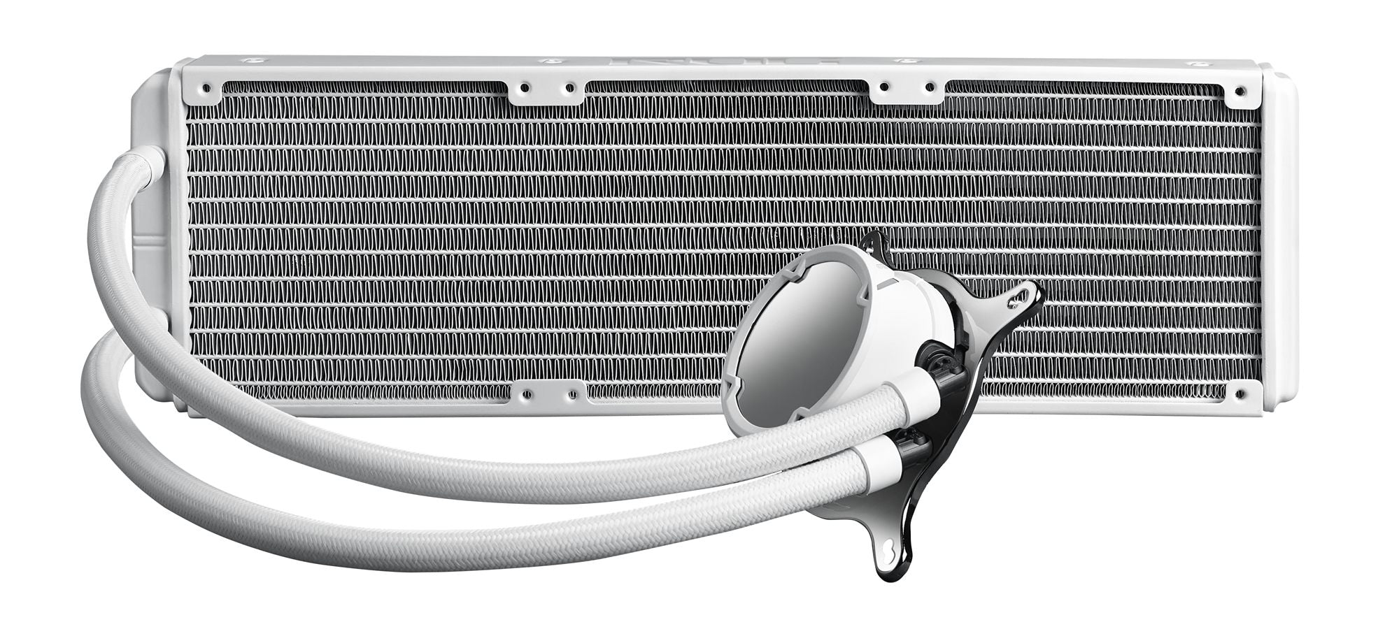 ASUS ROG Strix LC II 360 ARGB White Edition all-in-one liquid CPU cooler with Aura Sync
