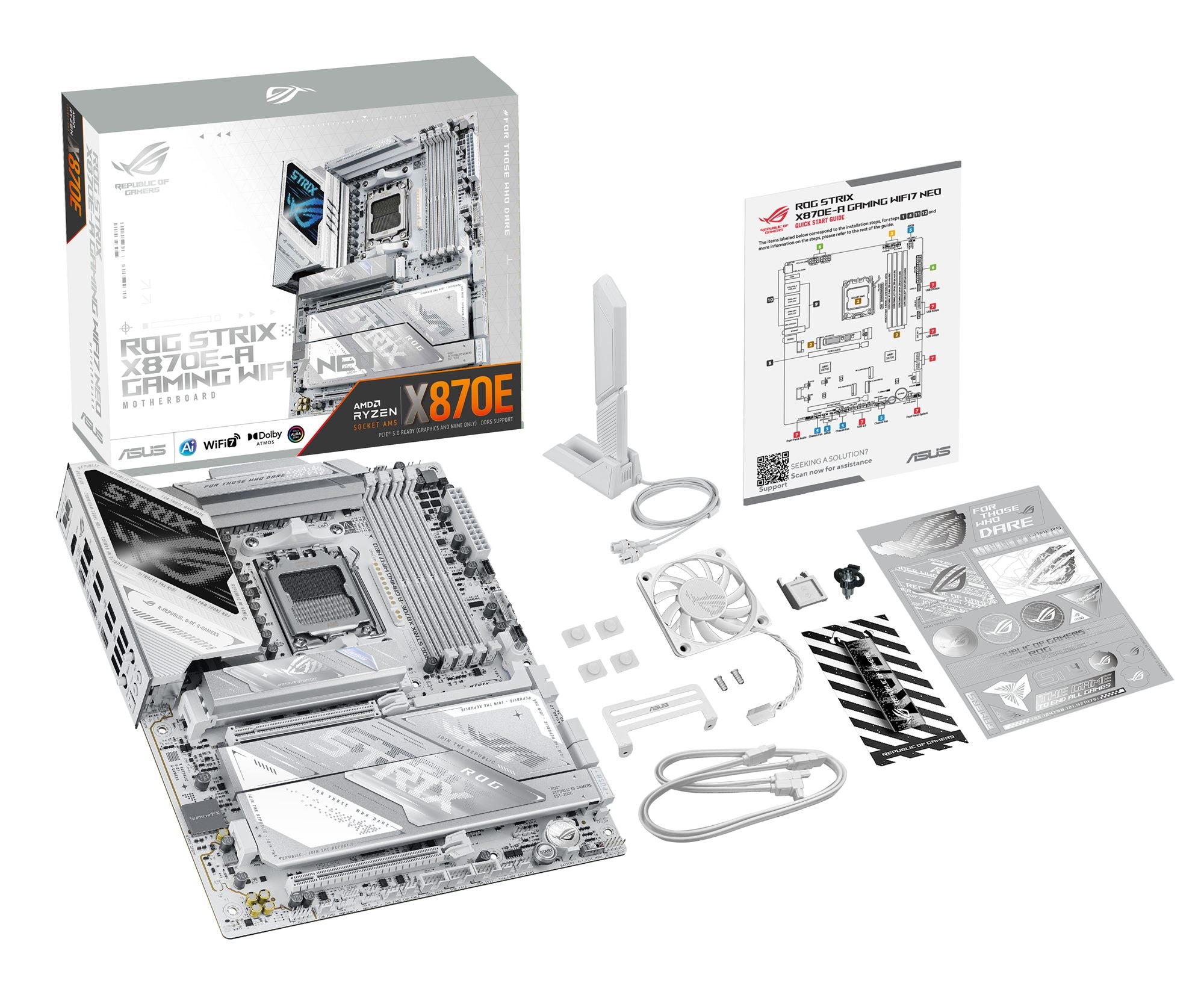 ASUS ROG STRIX X870E-A GAMING WIFI7 NEO ATX motherboard 4xDDR5 1xPCIe 5.0 4xM.2 1xHDMI 4xSATA