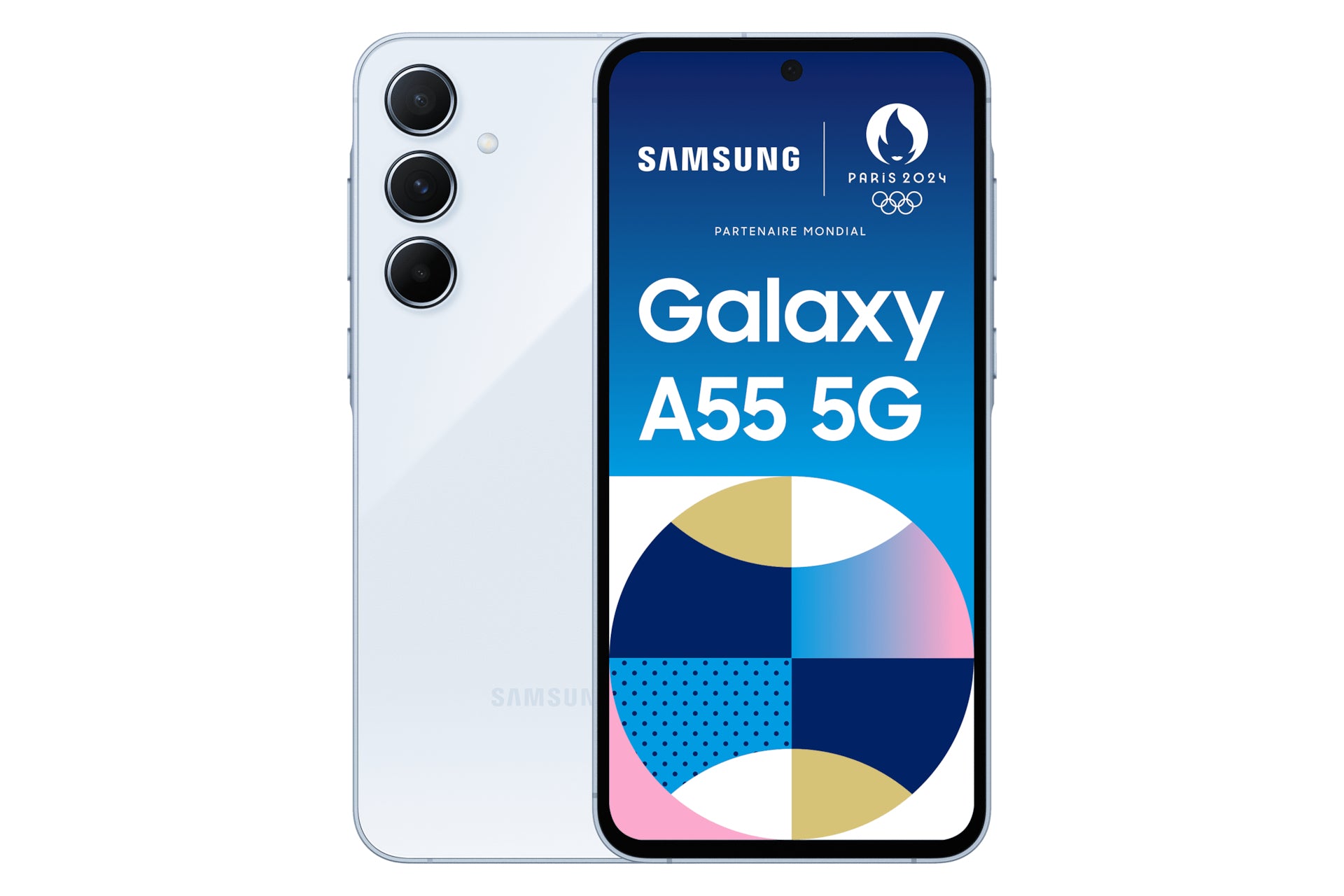 Samsung A556 Galaxy A55 5G (Double Sim - 6.6", 256 Go, 8 Go RAM) Bleu
