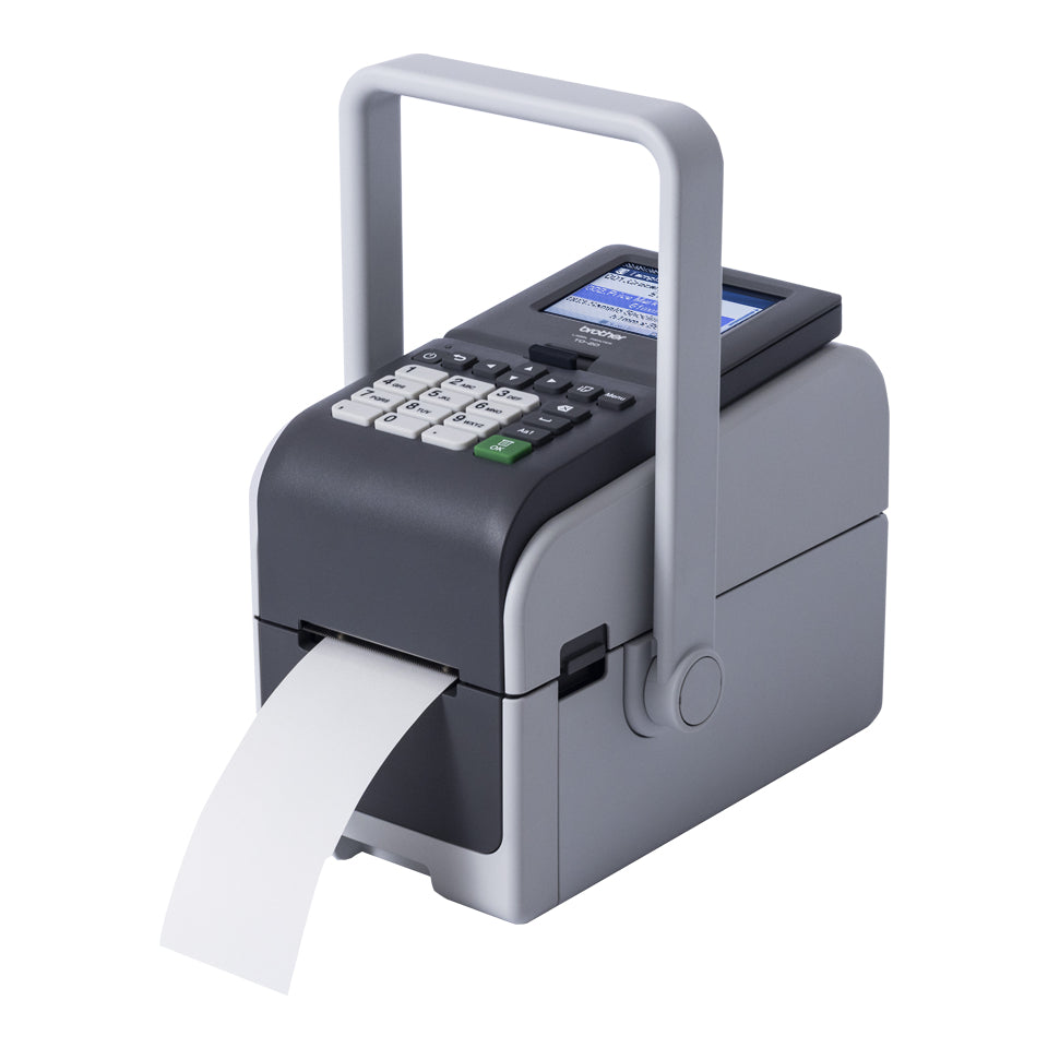 BROTHER 2p Label Printer USB Connection 300dpi Ethernet Battery Possible LCD Display Bluetooth Wi-Fi Touch Screen Handle