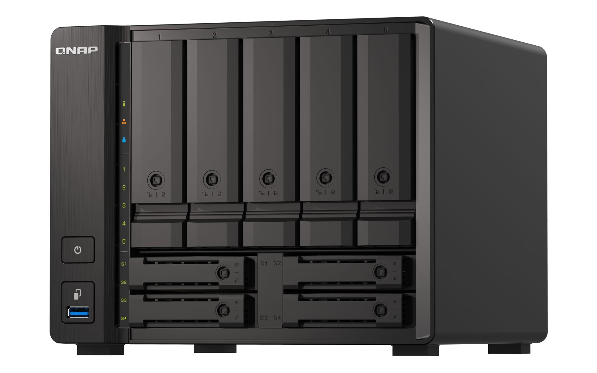 Desktop 9Bay NAS 8B RAM 10Gbe Black