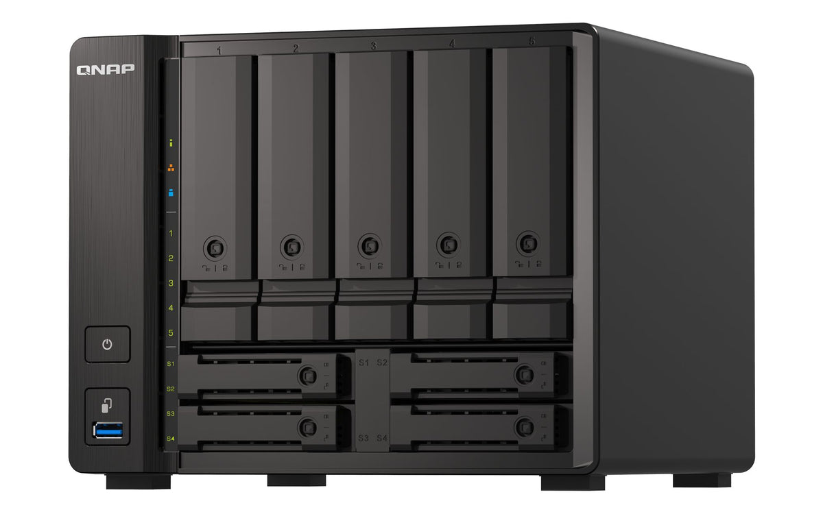 Desktop 9Bay NAS 8B RAM 10Gbe Black