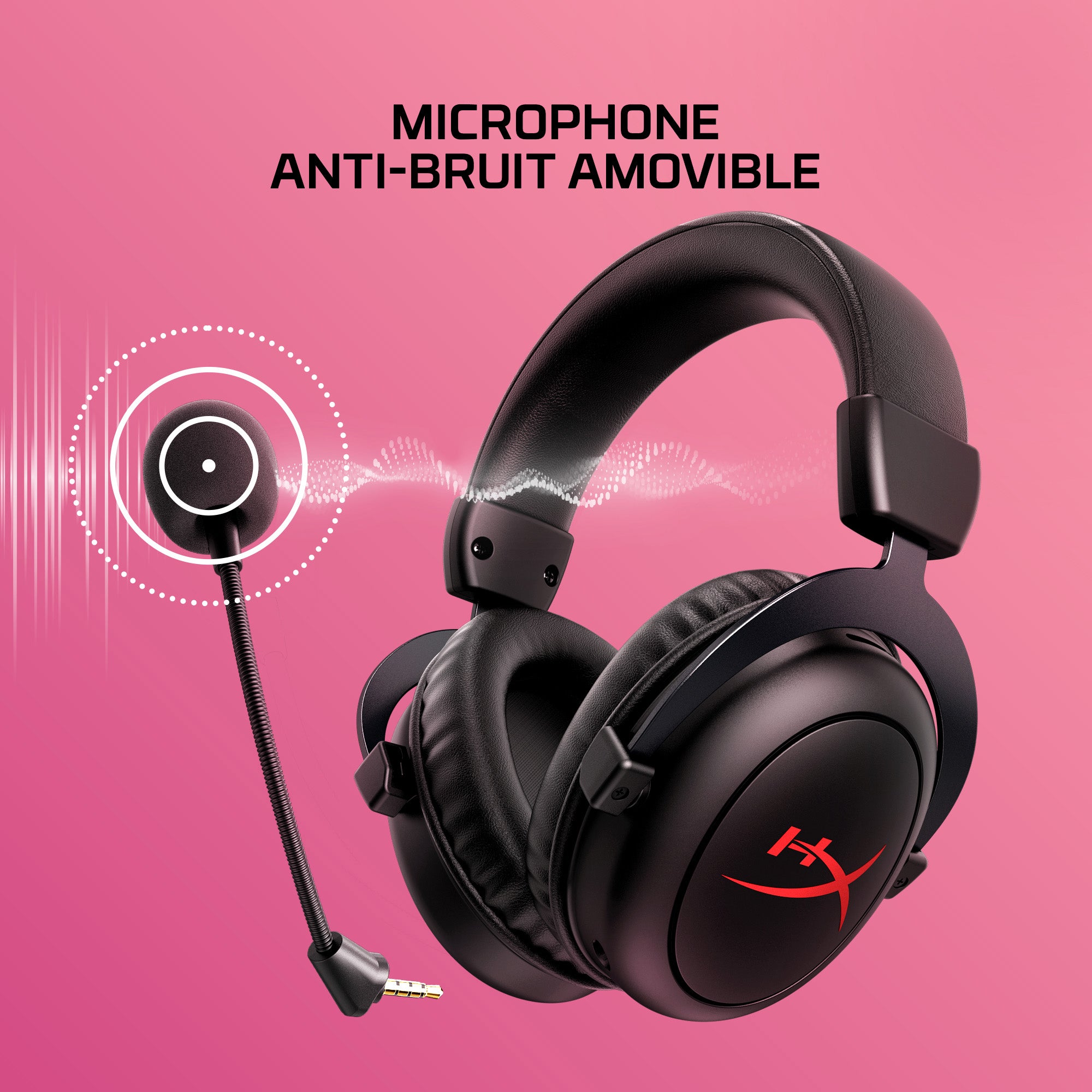 Casque sans fil HyperX Cloud II Core avec microphone, noir