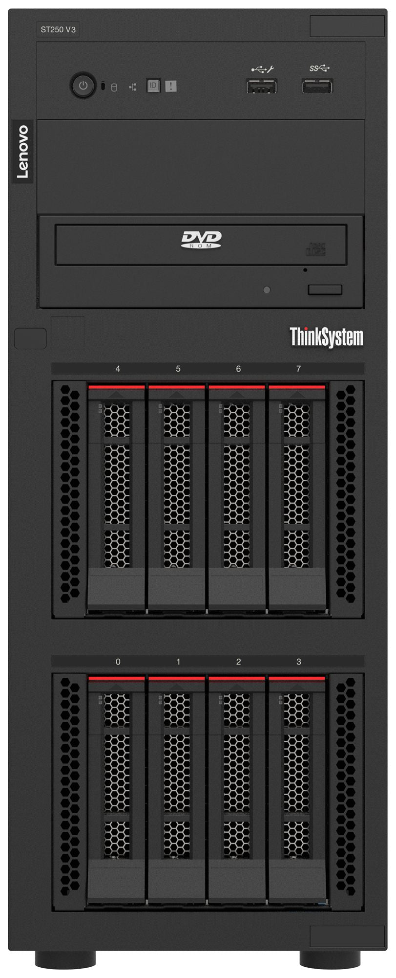 LENOVO ISG Thinksystem ST250 V3 1xIntel Xeon 6353P 8C 2.7GHz 65W 1x32Go 2Rx8 2x960Go SSD RAID 940-8i 4Go Flash PCIe Gen4 12Go Adapte