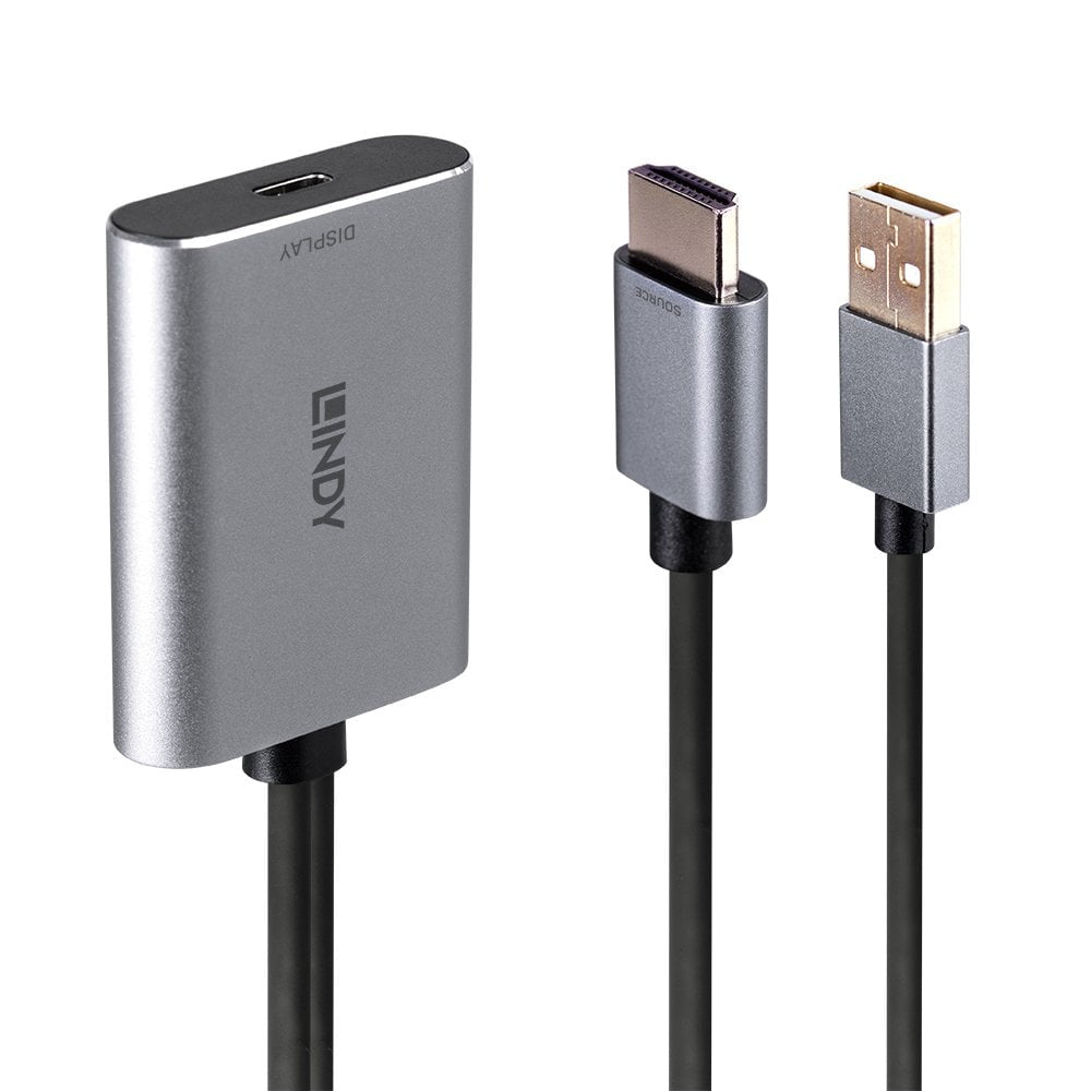 LINDY HDMI to USB Type C Converter with USB Power