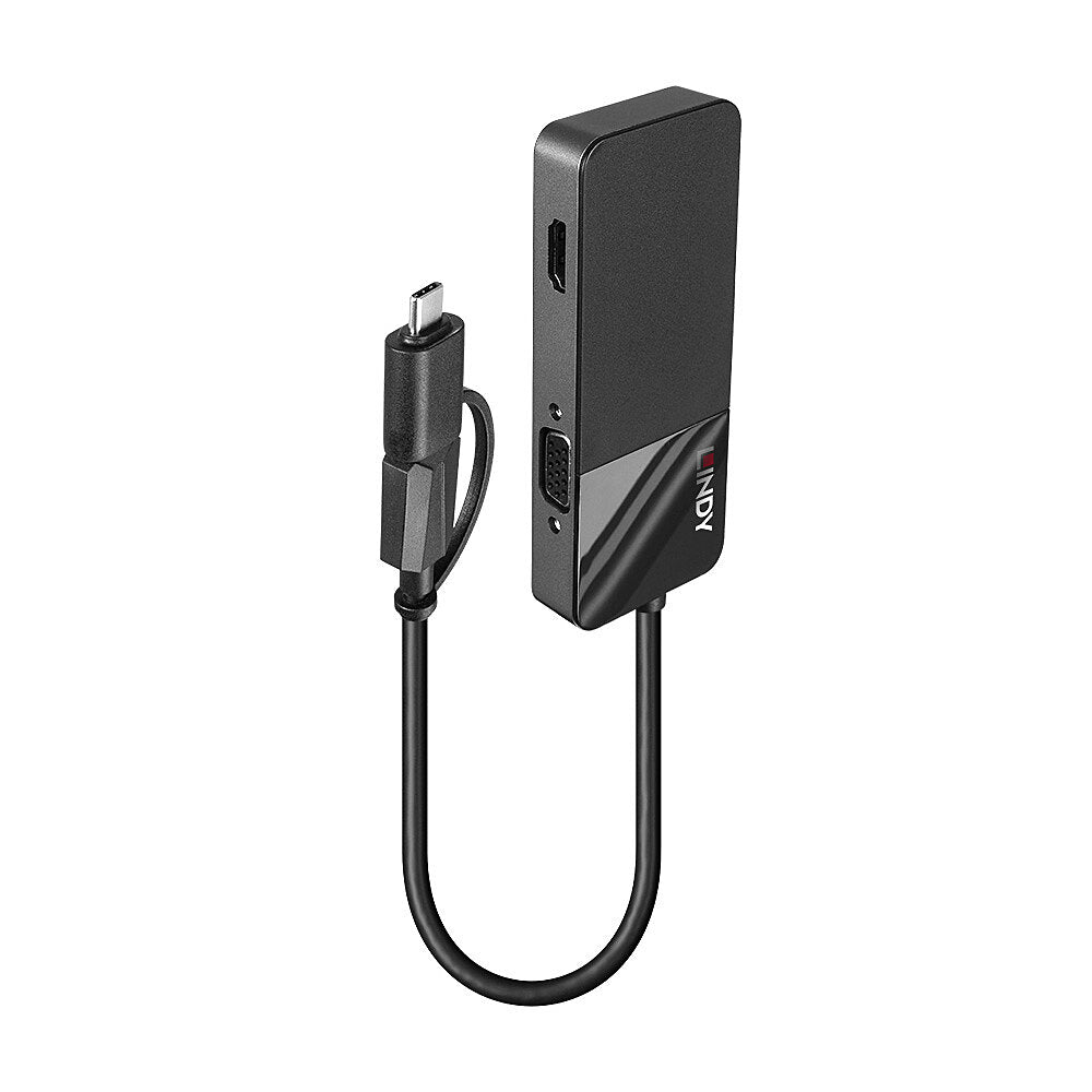 Hub USB LINDY 43354 Noir