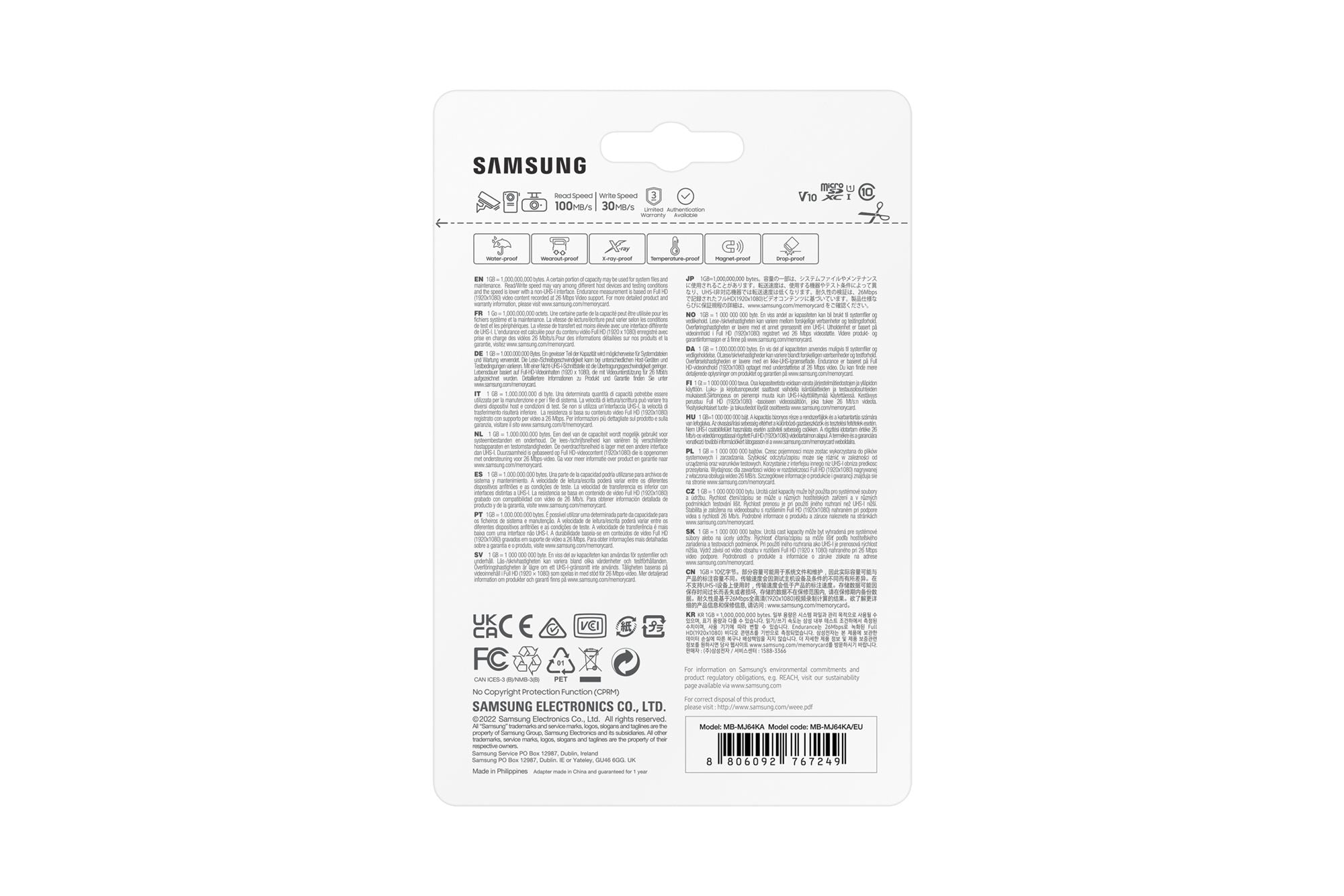 Micro SD PRO Endurance 64GB+SD Adapter