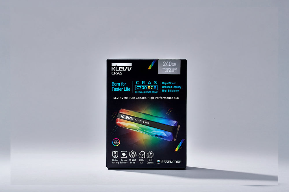 240GB RGB SSD M.2 2280 NVME KLEVV CRAS