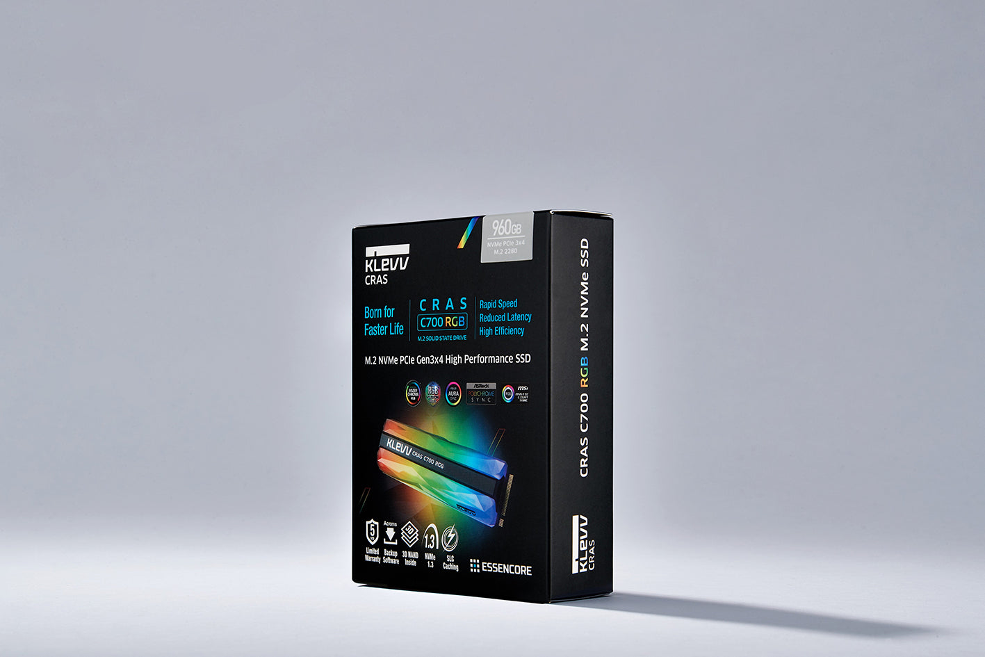 960GB RGB SSD M.2 2280 NVME KLEVV CRAS