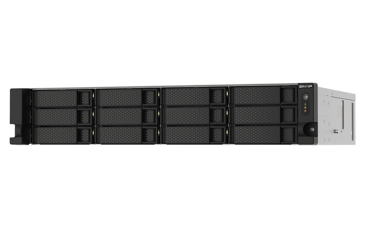 QNAP 12-bay rackmount NAS AMD RyzenV1000