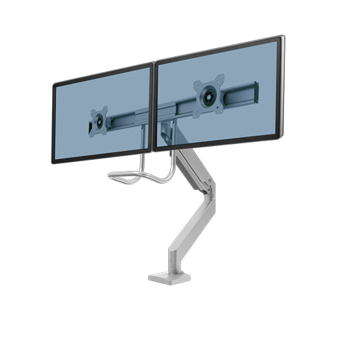 FELLOWES Eppa Crossbar Monitor Arm Silver