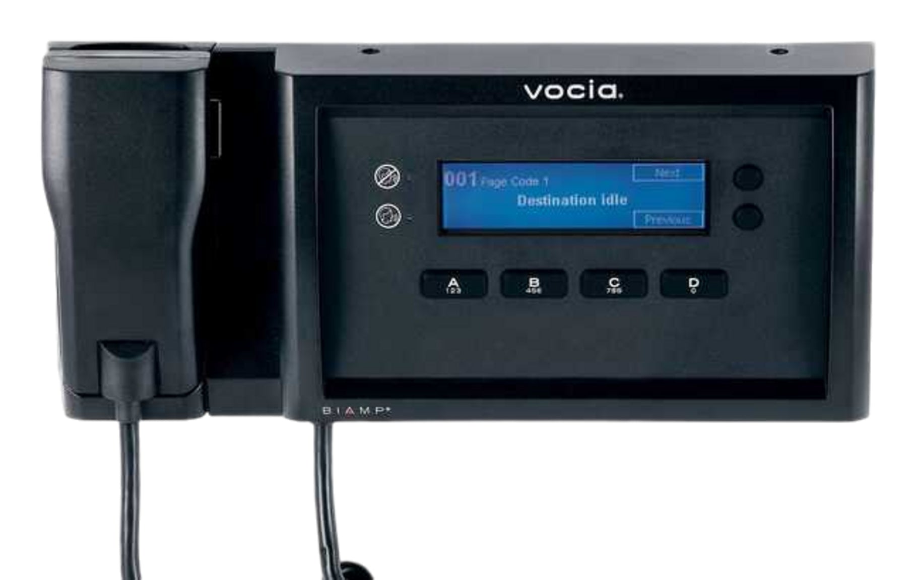 Biamp 4-button wall-mounted call station