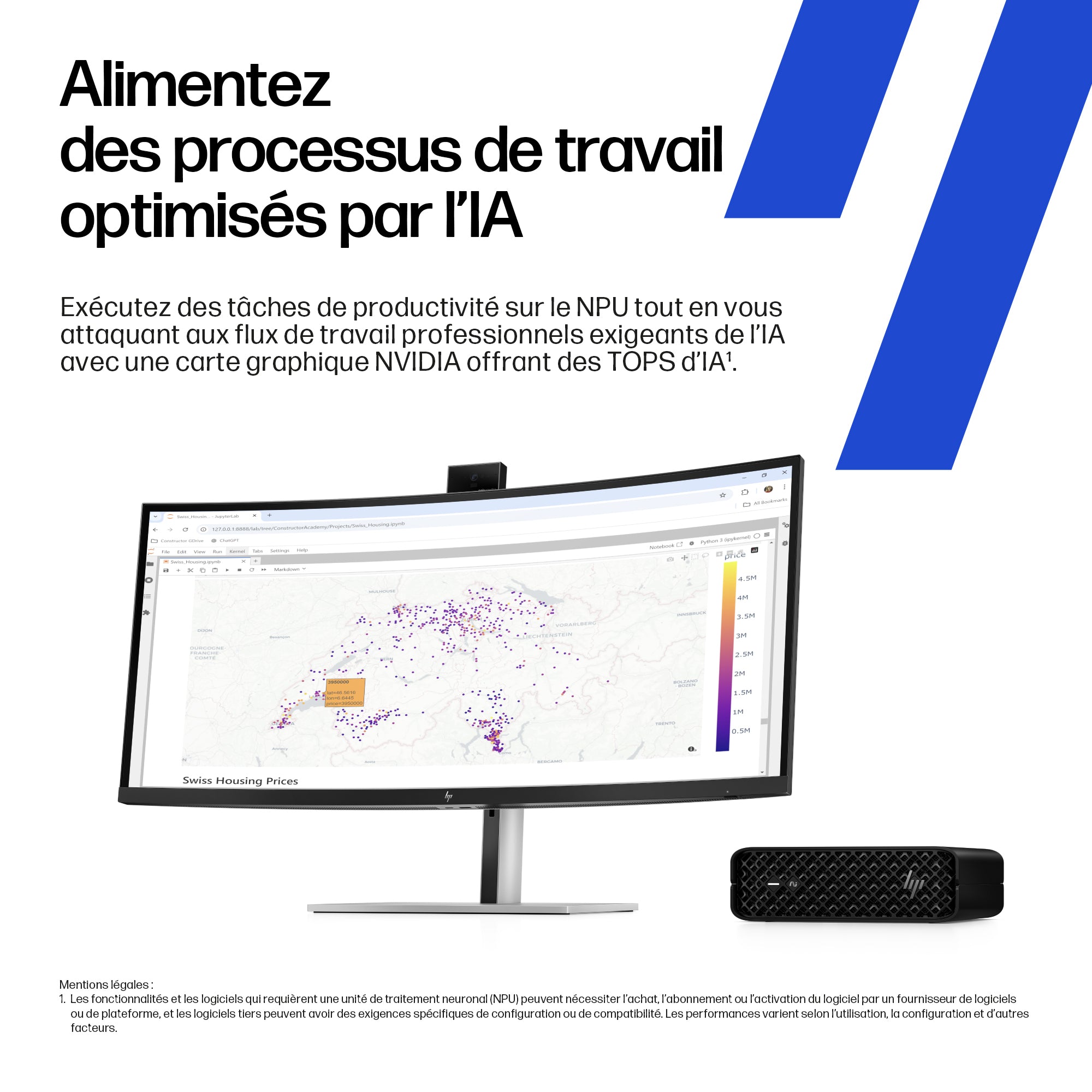 HP Z2 Mini G1i Intel Core Ultra 7 265 32Go DDR5 1To SSD NVD RTX PRO 2000 Blkwll W11P 1-1-1 Wty