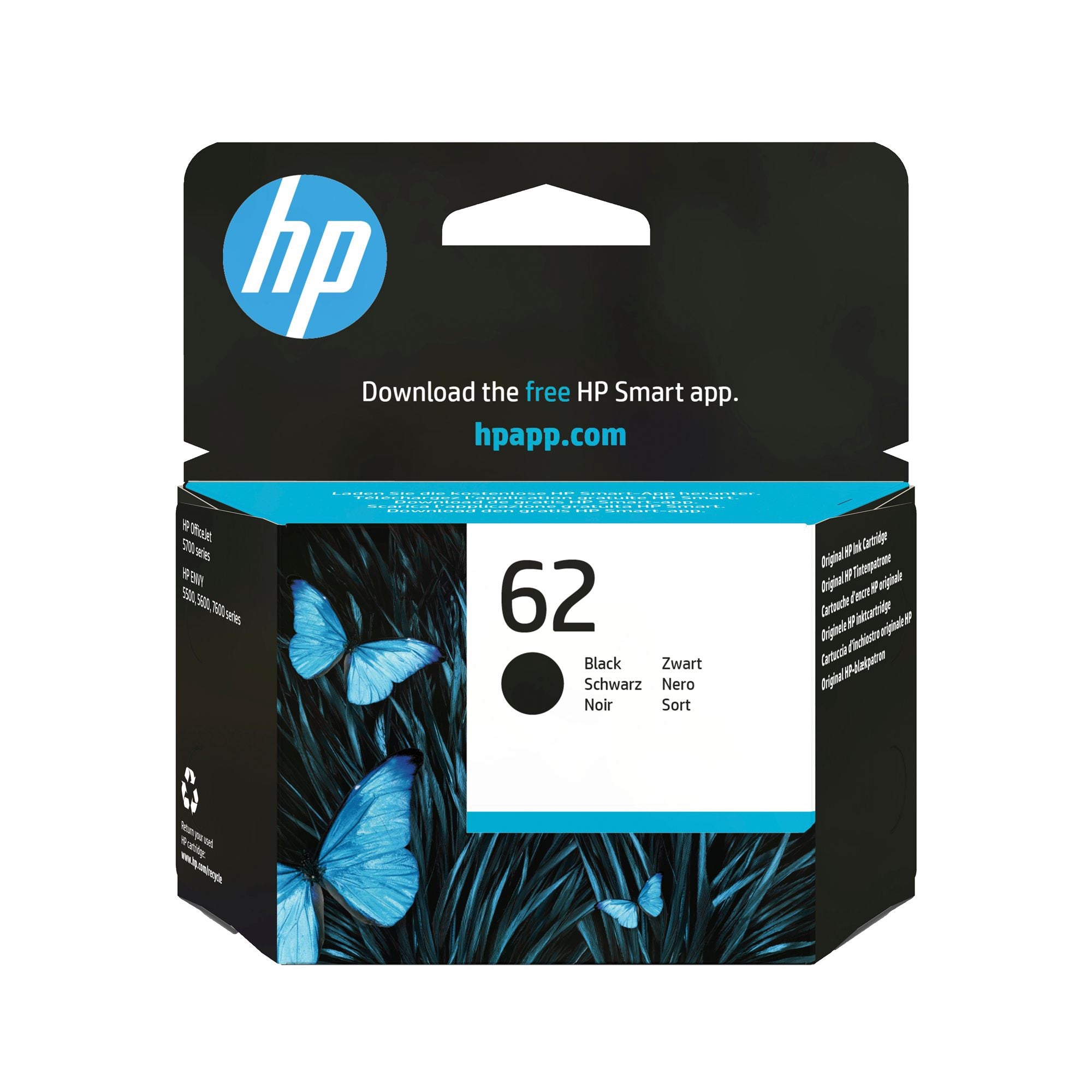 HP 62 original Ink cartridge C2P04AE UUS black standard capacity 1-pack